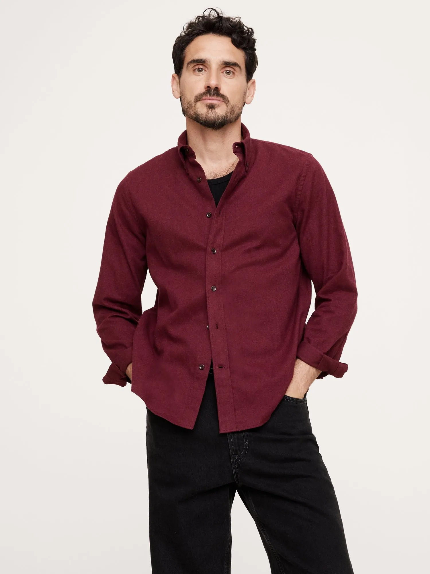 Cotton Flannel Shirt Banana Republic