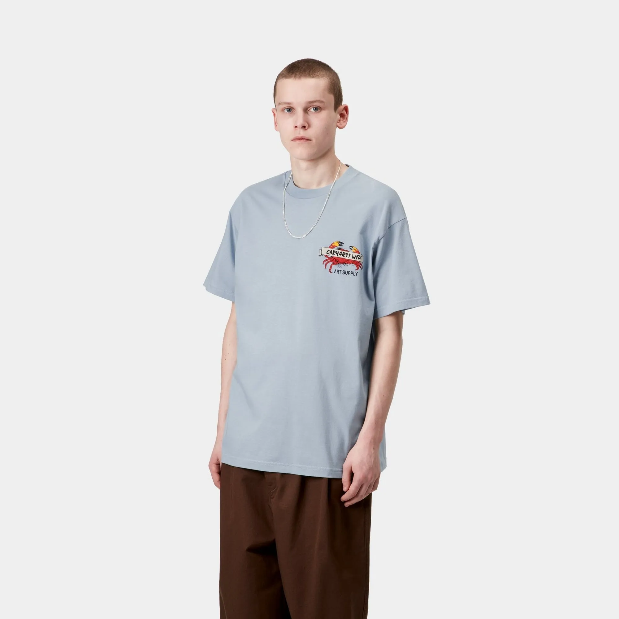 Crab Paint T-Shirt | Frosted Blue Carhartt WIP