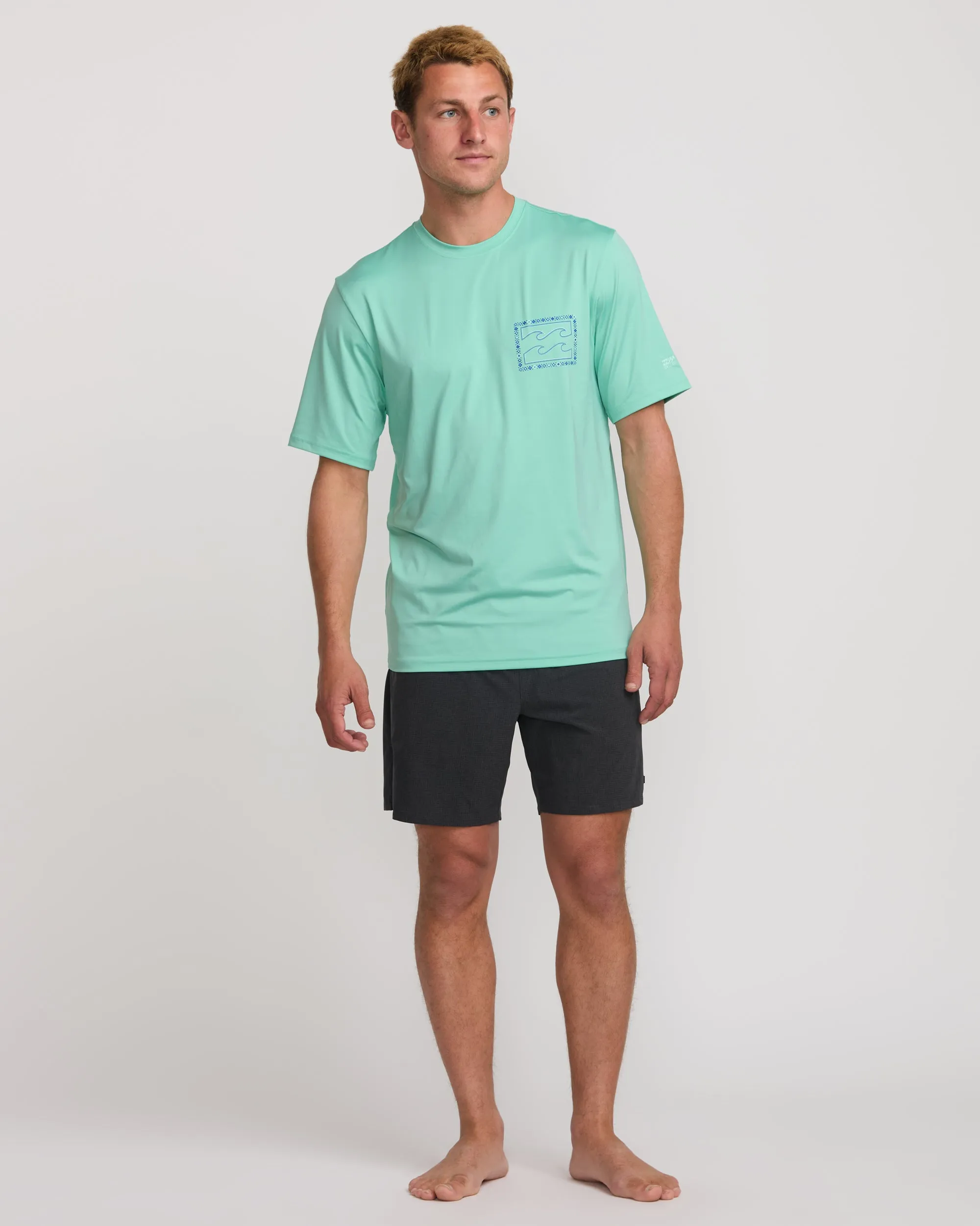 Crayon Wave Loose Fit Short Sleeve Surf Tee - Bermuda Billabong