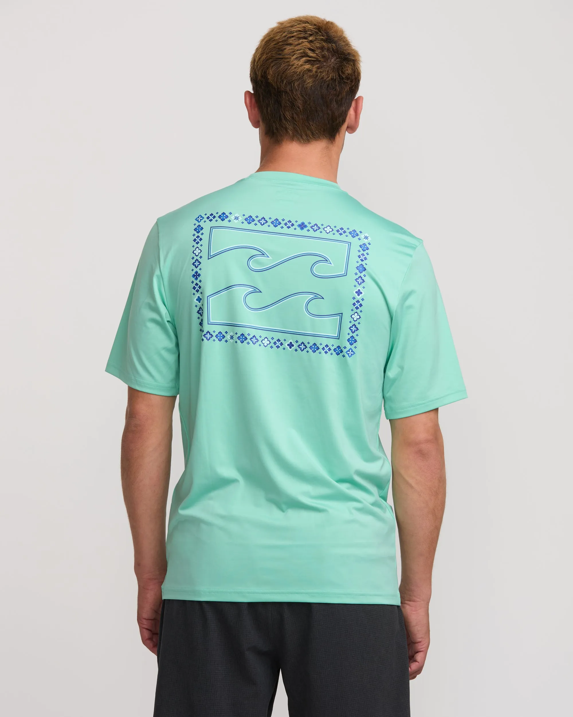 Crayon Wave Loose Fit Short Sleeve Surf Tee - Bermuda Billabong