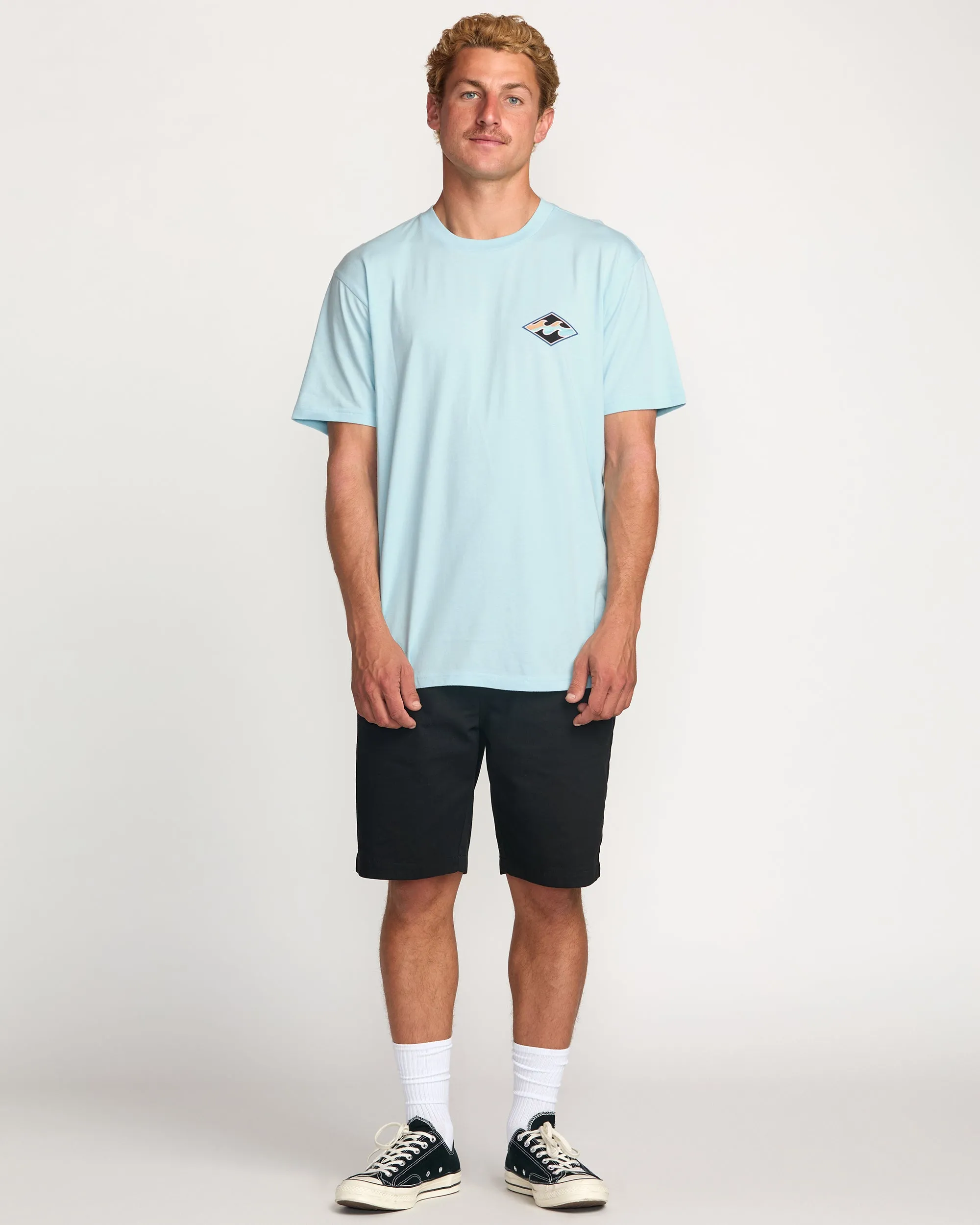 Crayon Wave Premium Tee - Coastal Blue Billabong
