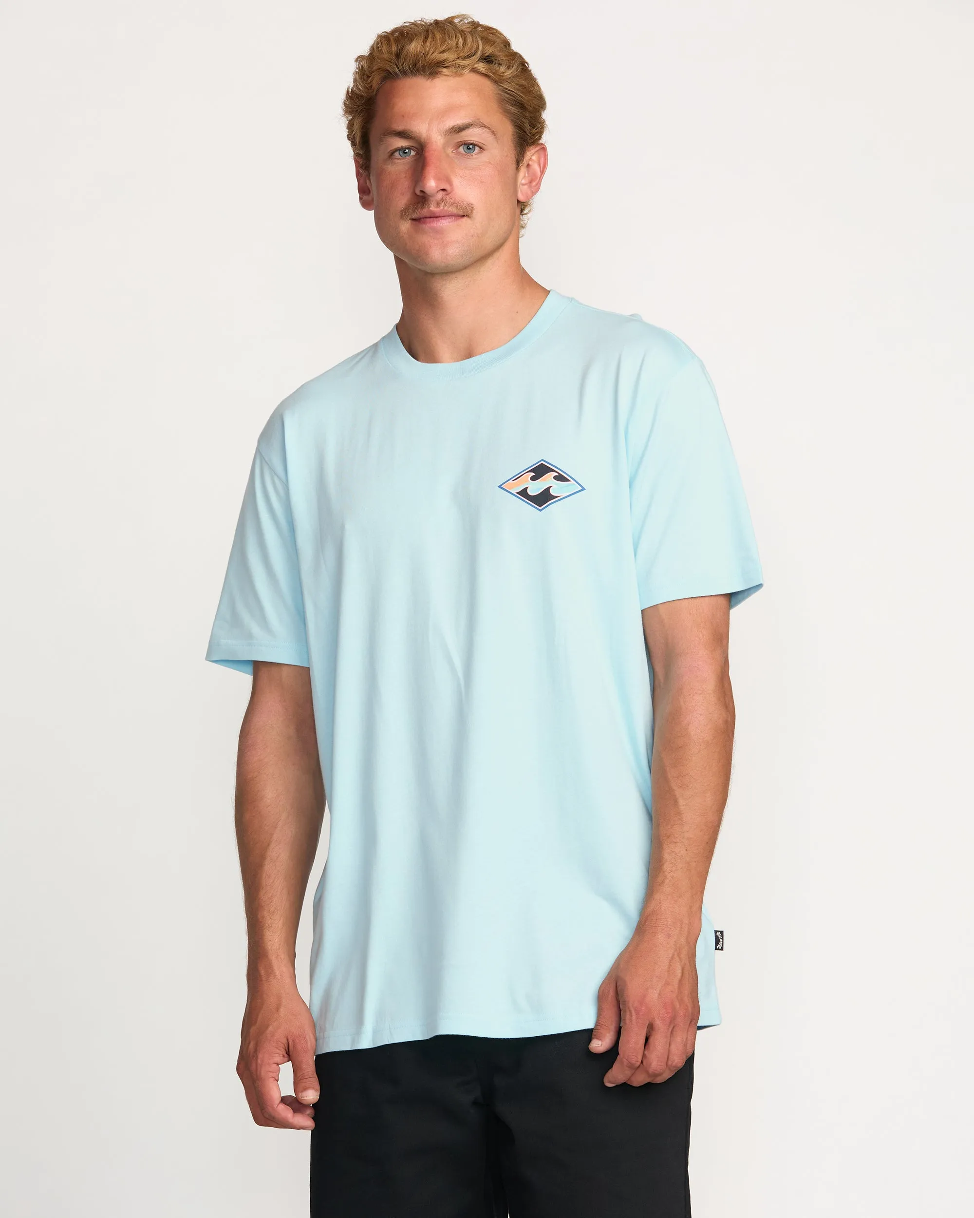 Crayon Wave Premium Tee - Coastal Blue Billabong