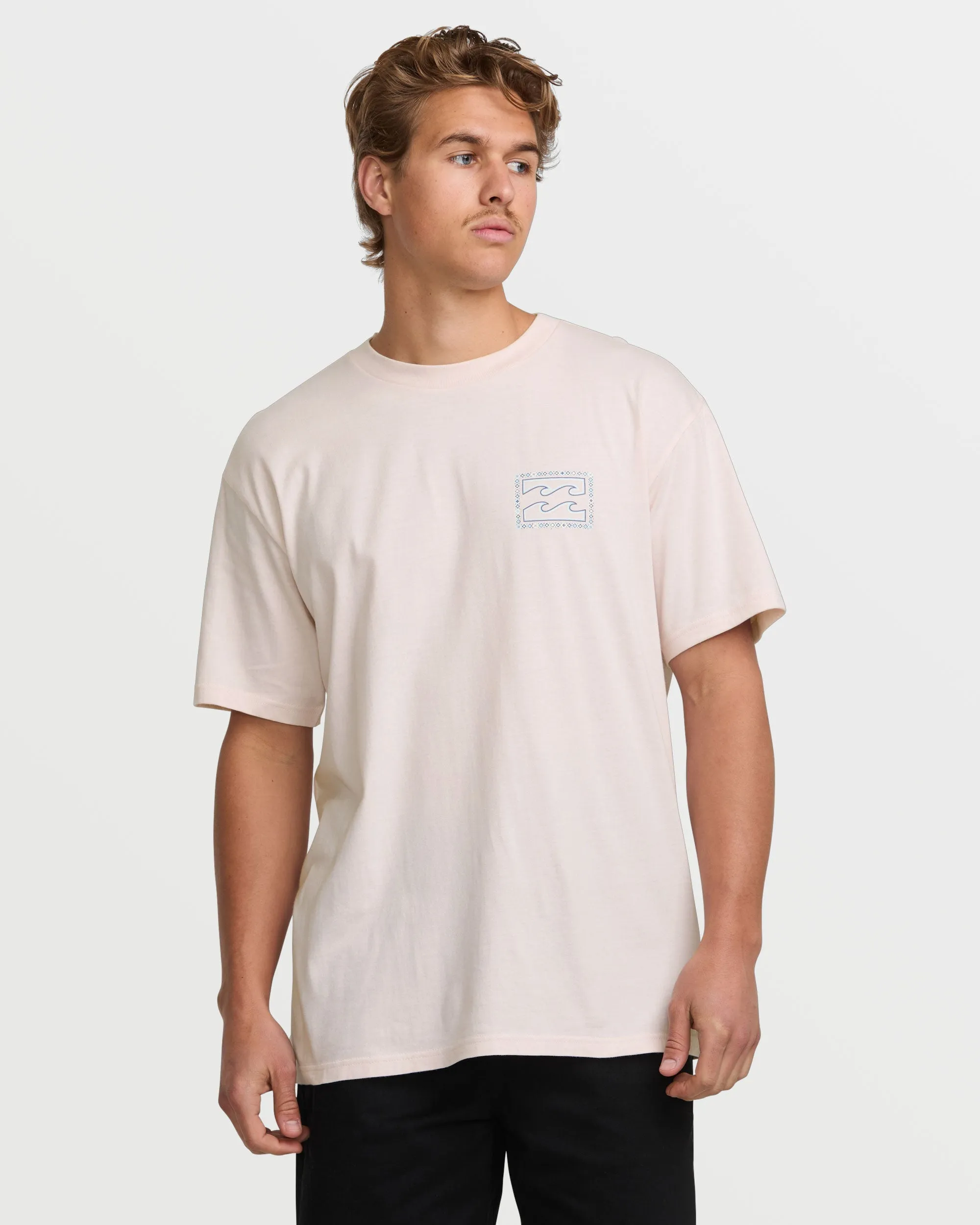 Crayon Wave Premium Tee - Light Pink Billabong