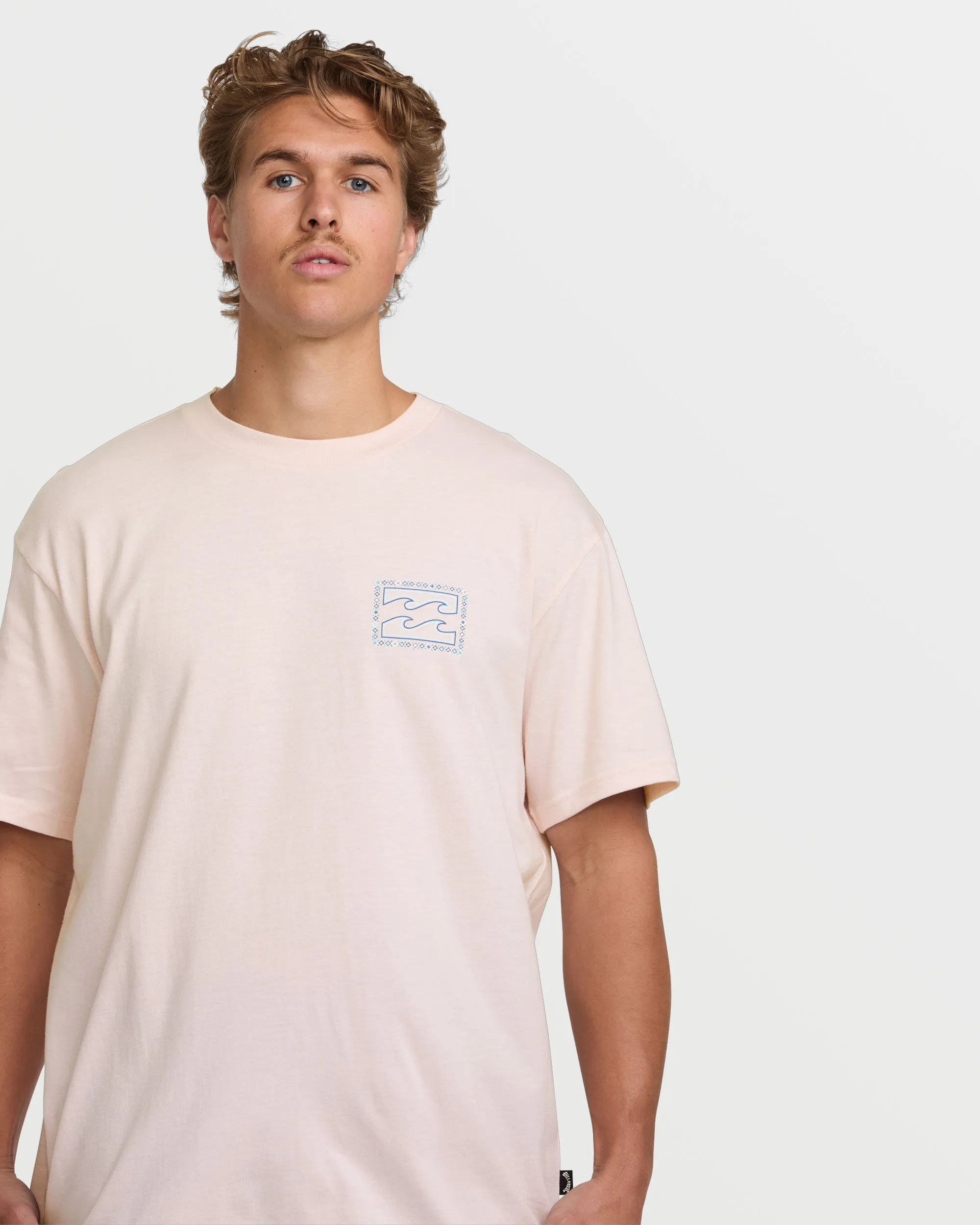 Crayon Wave Premium Tee - Light Pink Billabong