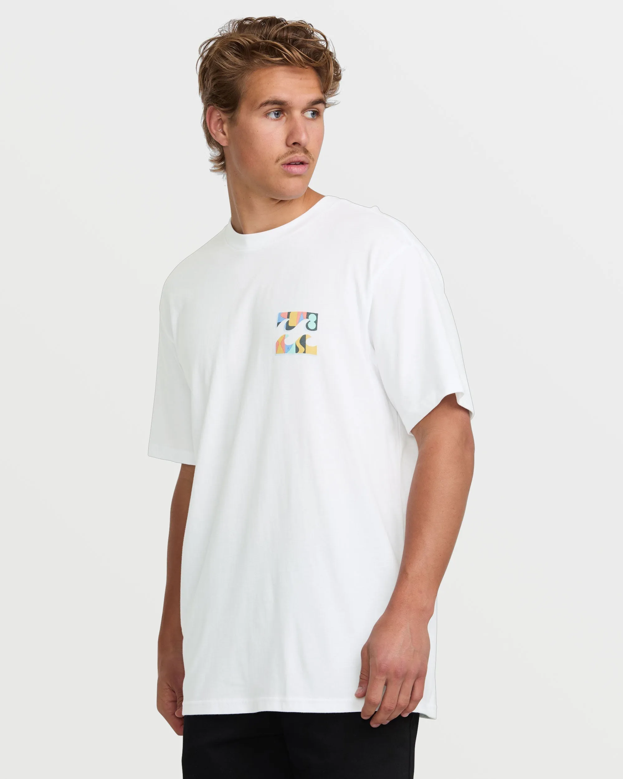 Crayon Wave Premium Tee - White Billabong