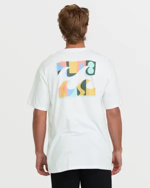 Crayon Wave Premium Tee - White Billabong