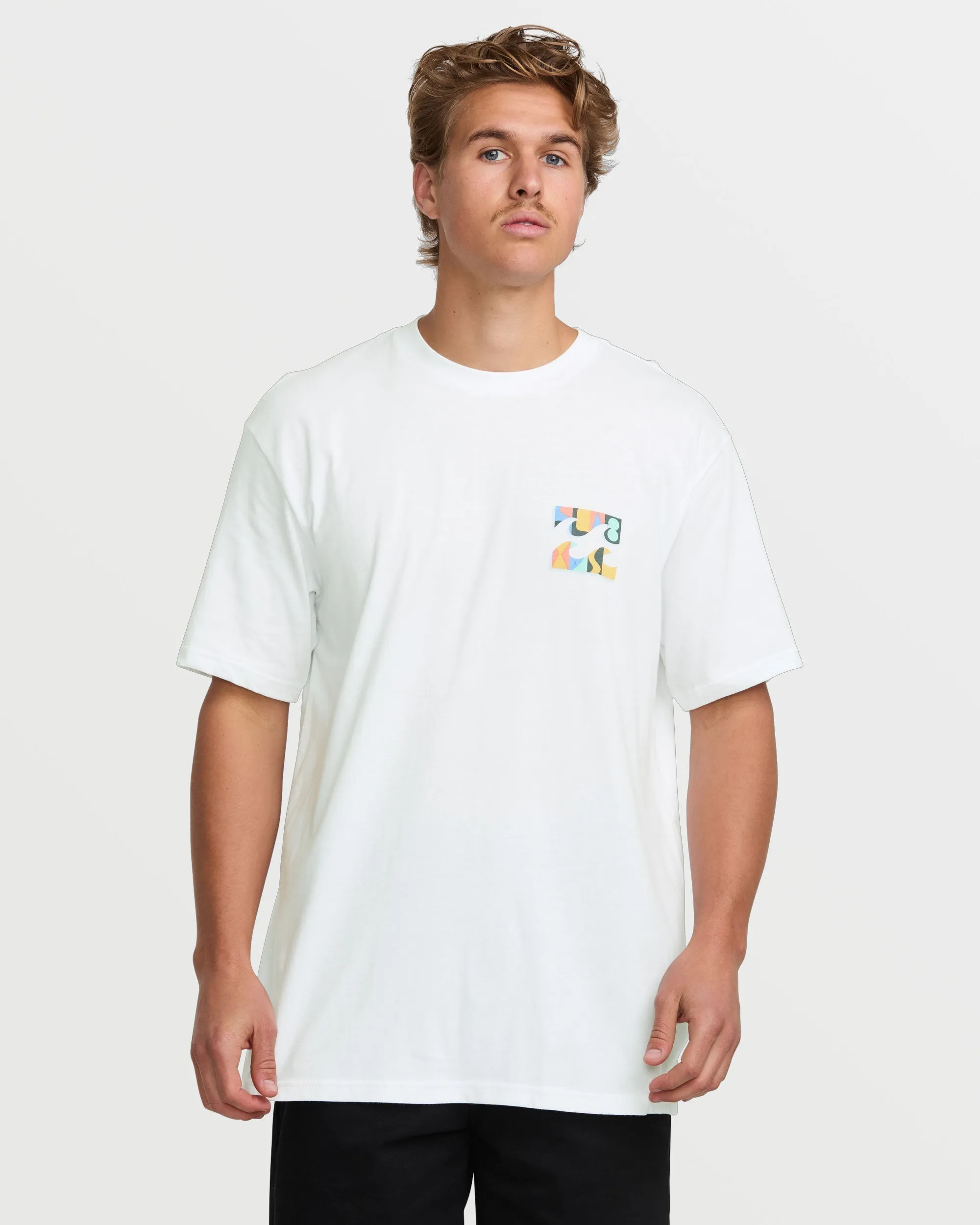 Crayon Wave Premium Tee - White Billabong