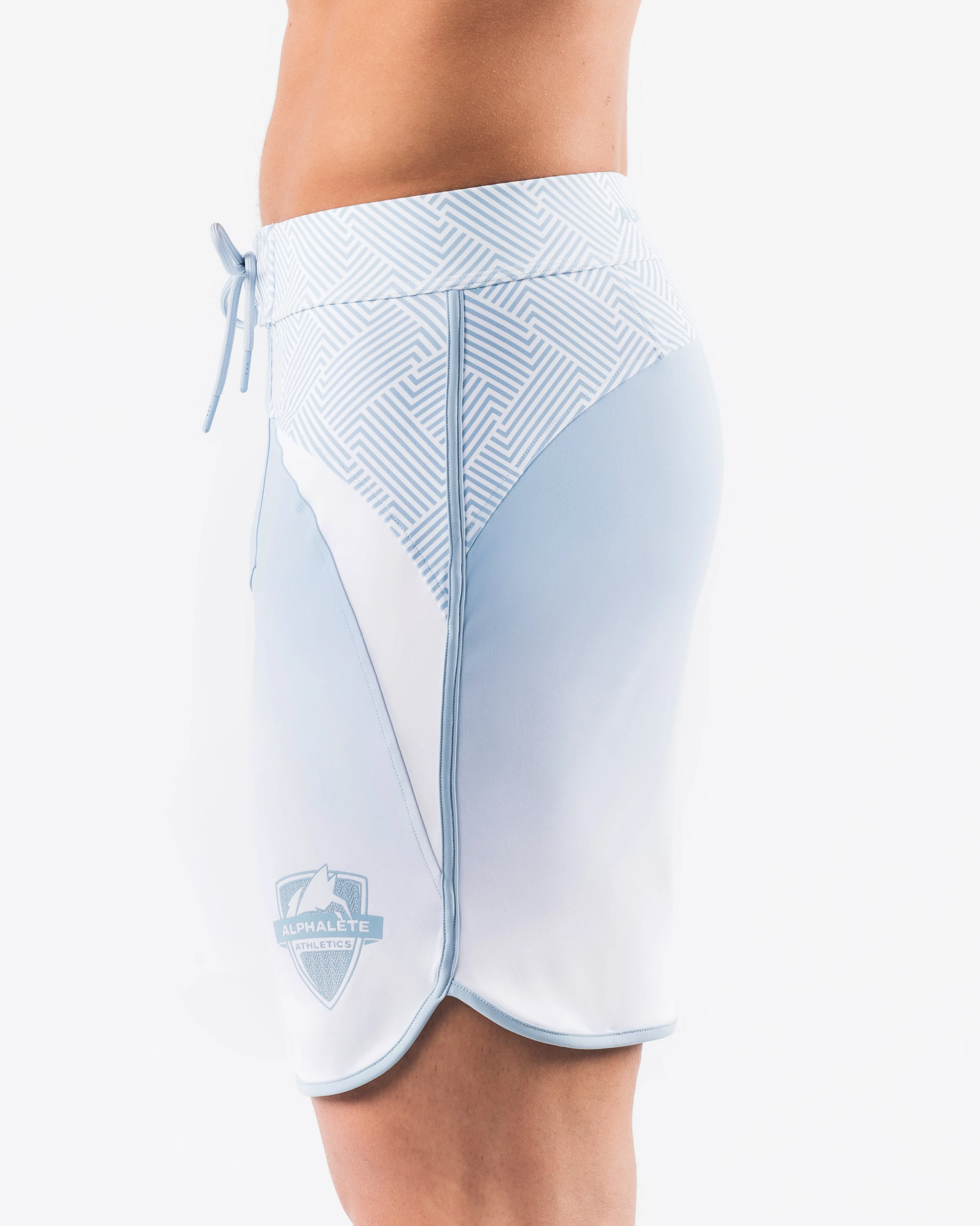 Crescent Boardshort - Sky White Alphalete Athletics