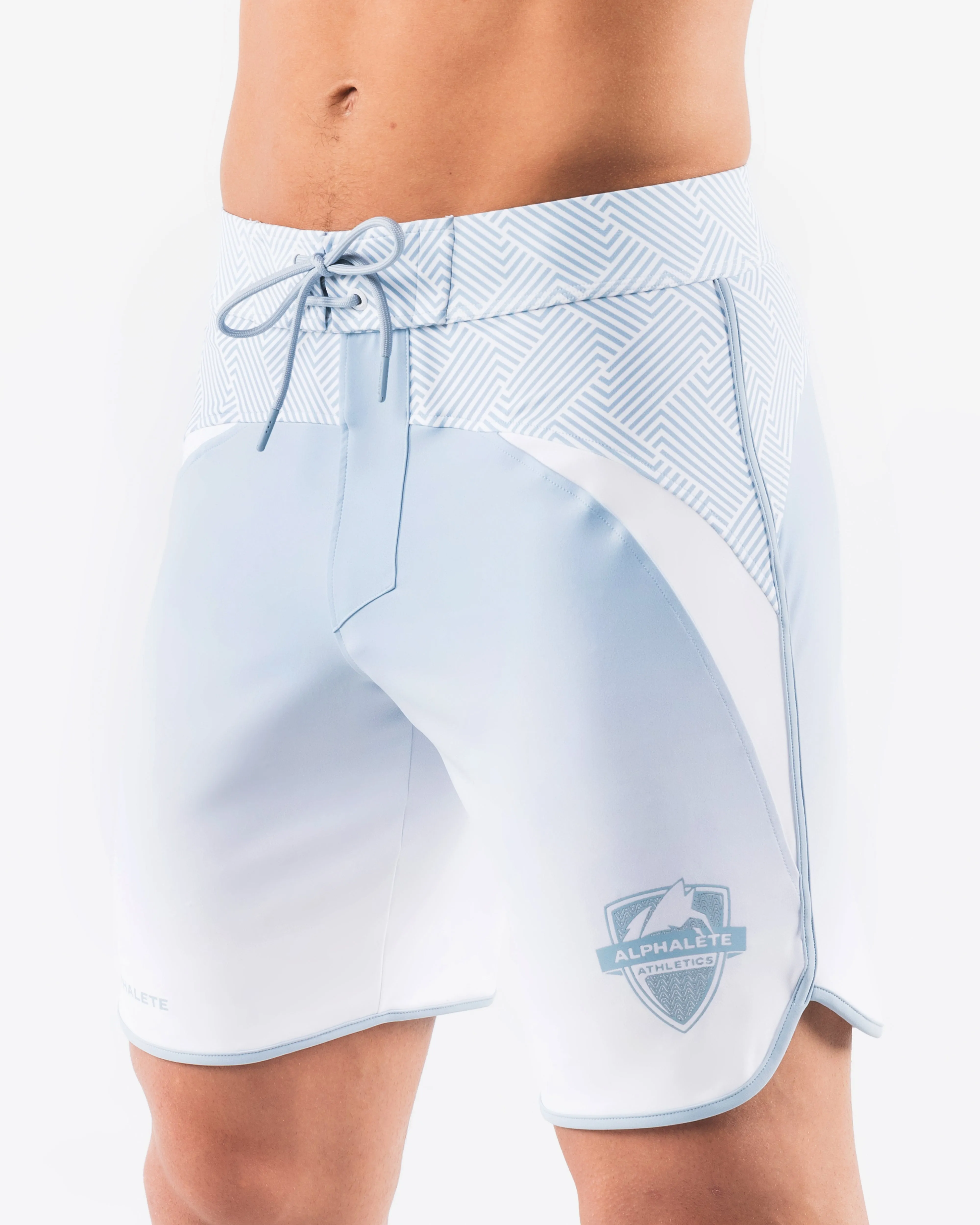 Crescent Boardshort - Sky White Alphalete Athletics