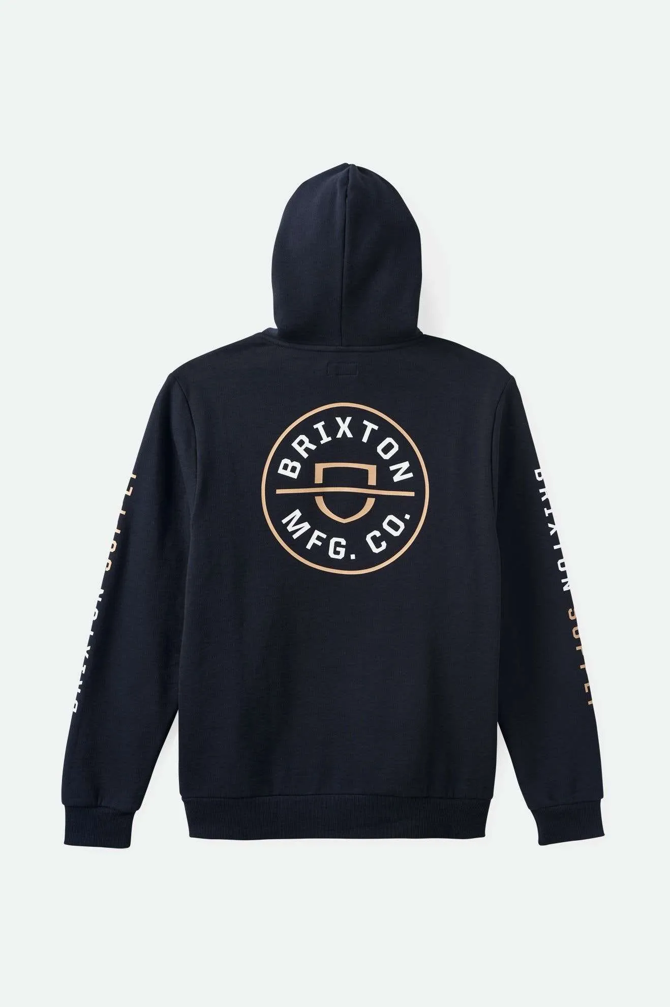 Crest Hoodie - Black/Sand/White Brixton