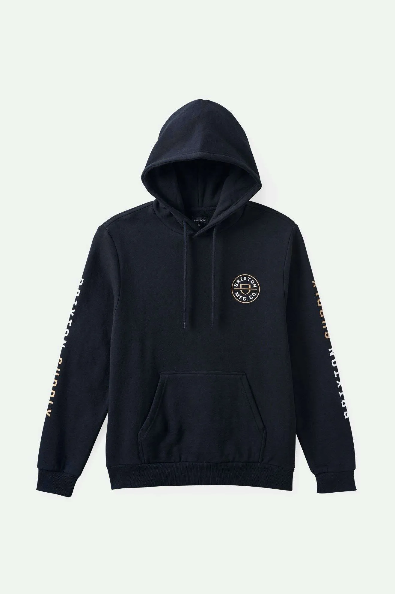 Crest Hoodie - Black/Sand/White Brixton