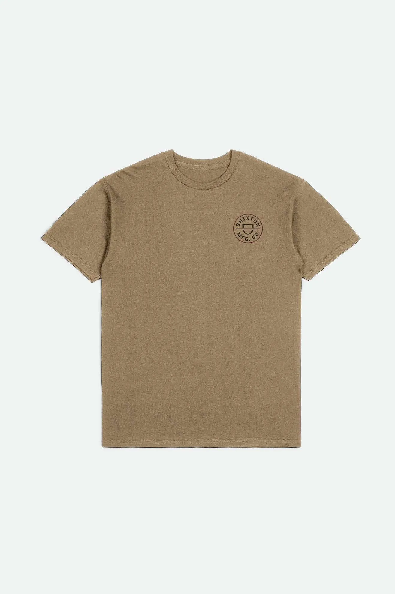 Crest II S/S Standard T-Shirt - Tiger's Eye/Washed Black/Mahogany Brixton