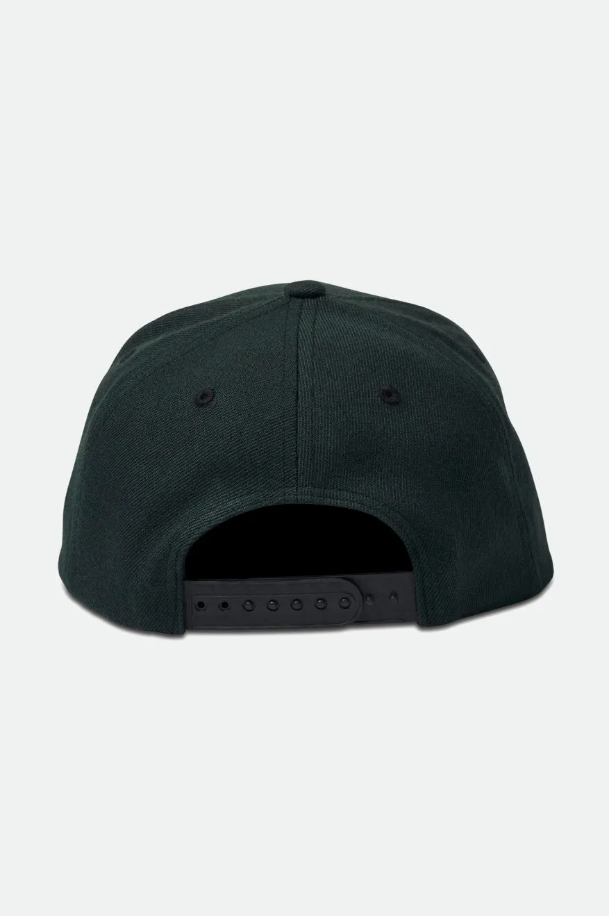 Crest Netplus Snapback - Black Brixton