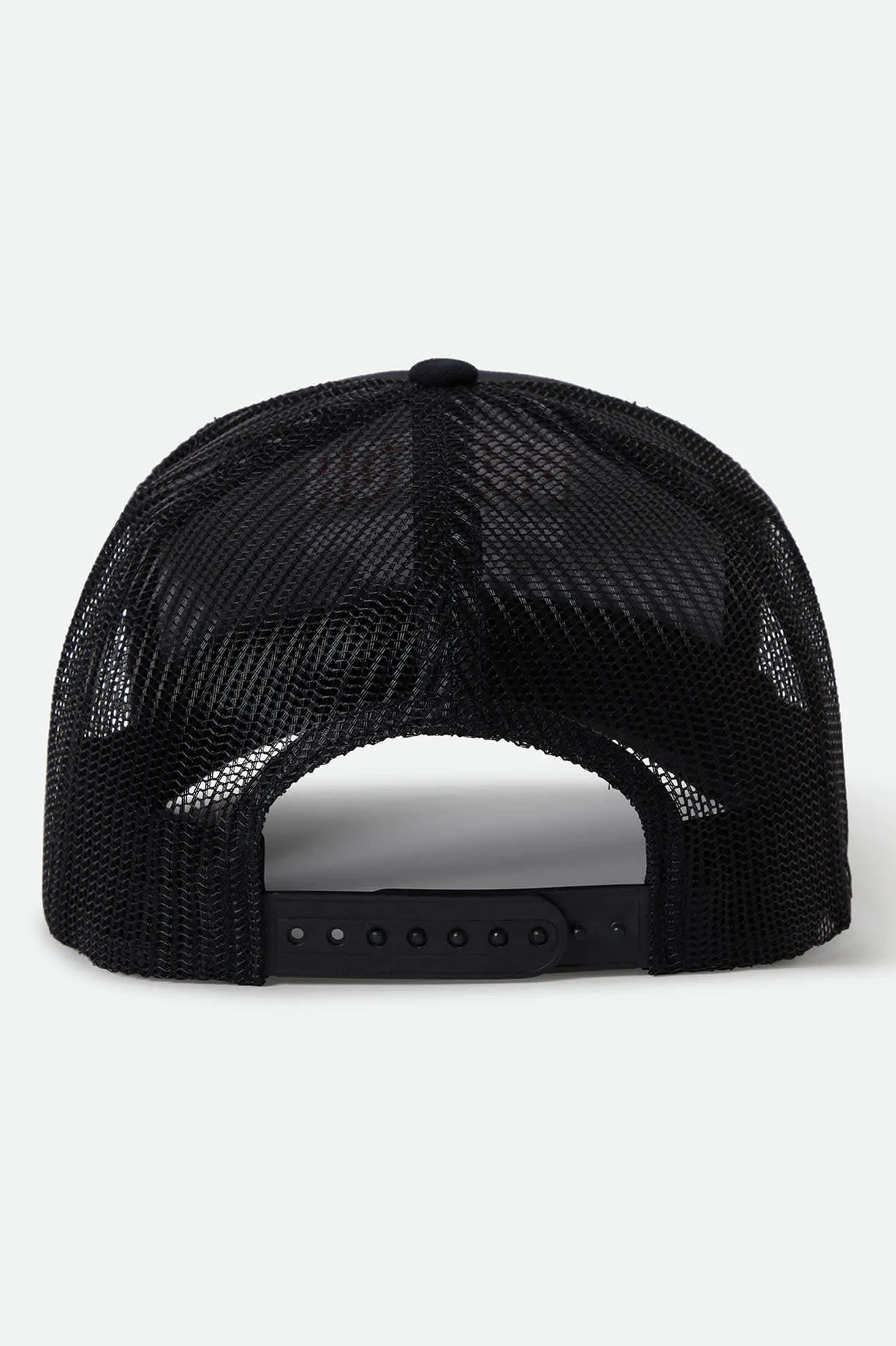 Crest Netplus Trucker Hat - Black/Black Brixton
