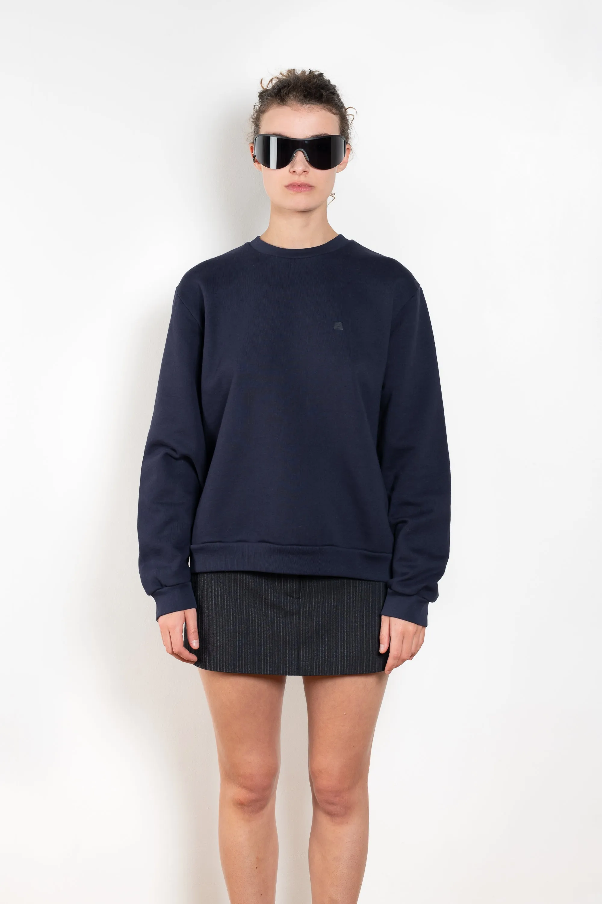 Crew Neck Fleece Sweater