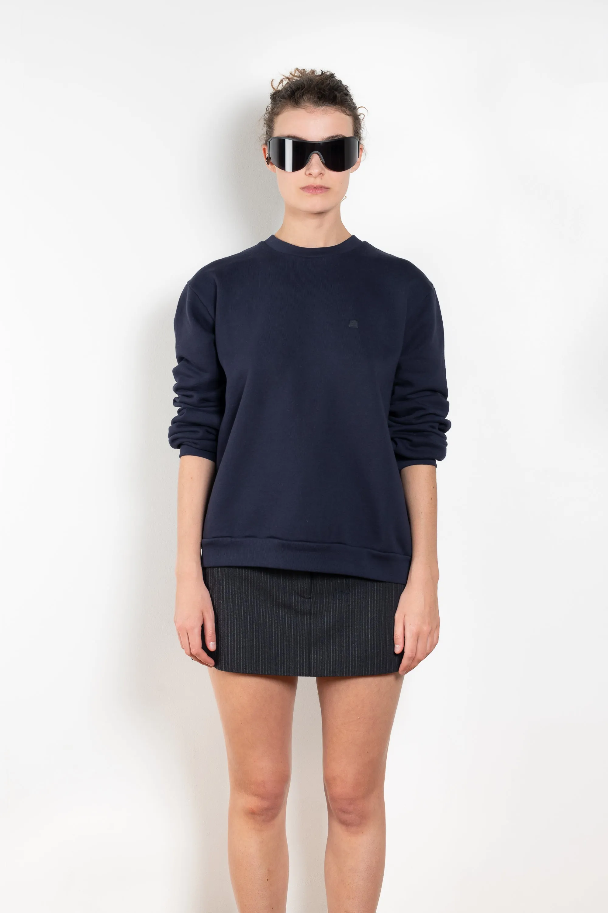 Crew Neck Fleece Sweater