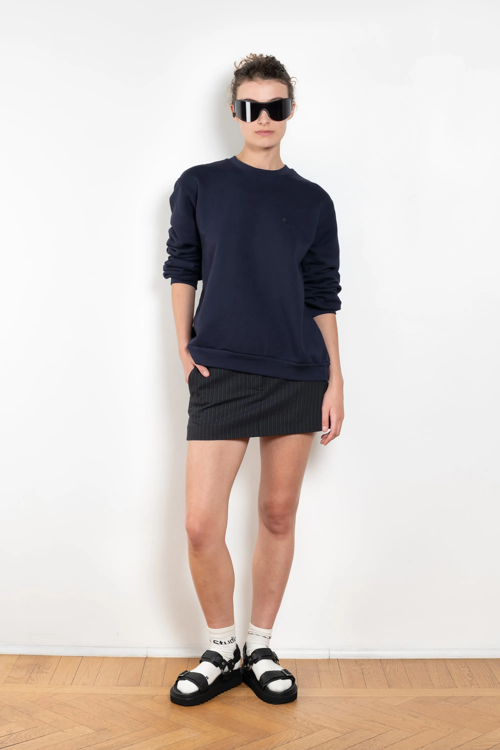 Crew Neck Fleece Sweater