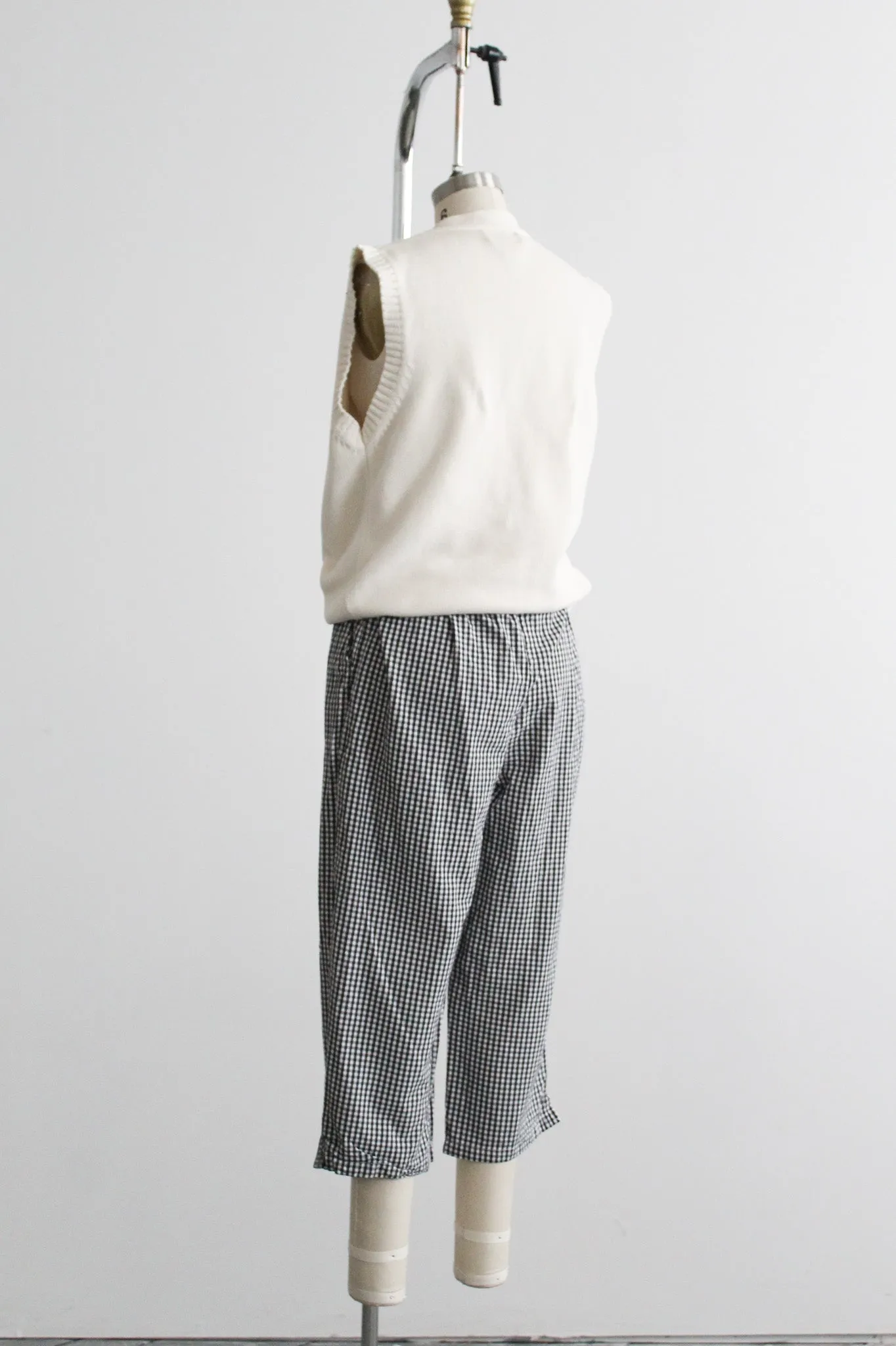 cropped gingham trousers 1919 Vintage