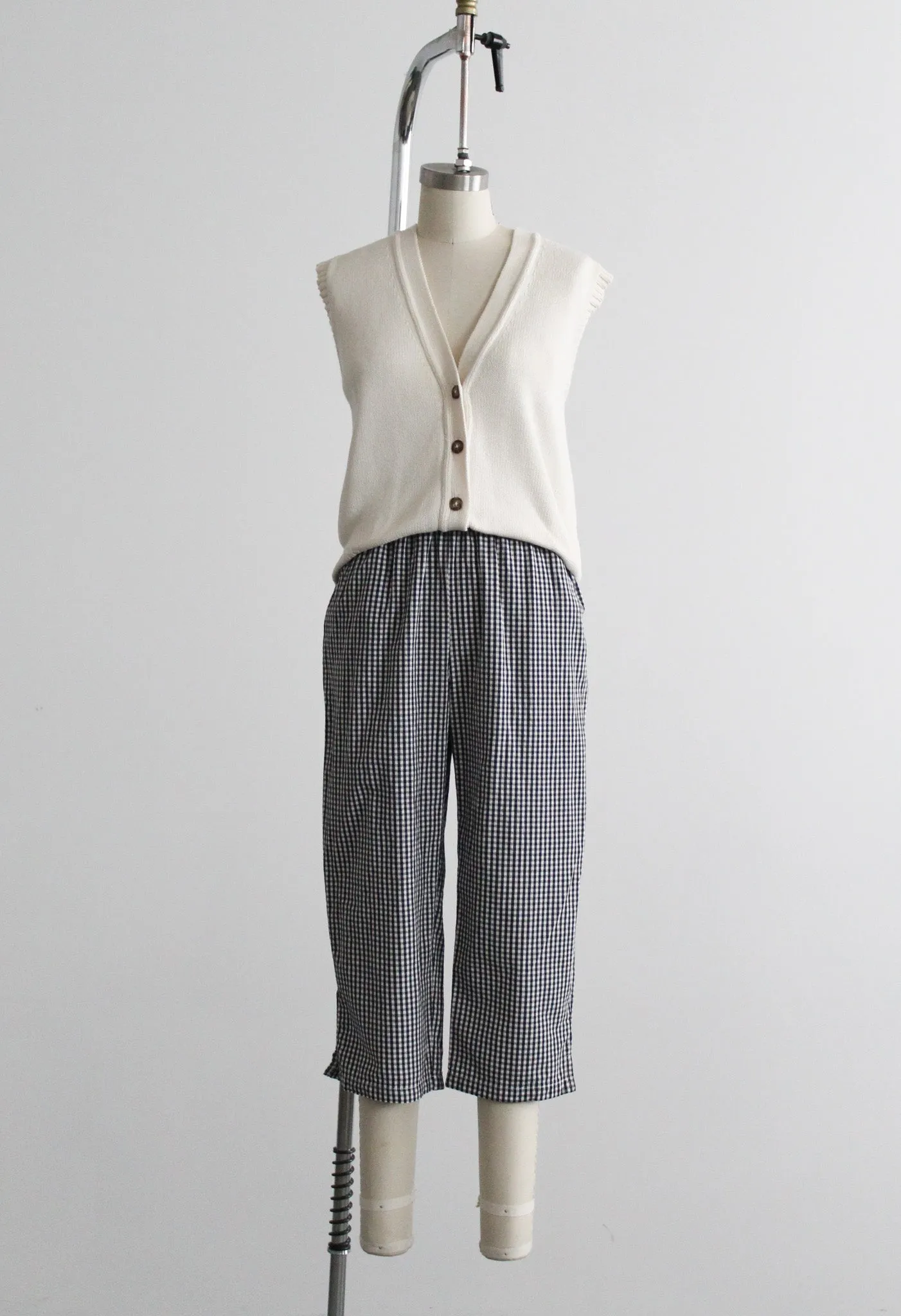cropped gingham trousers 1919 Vintage