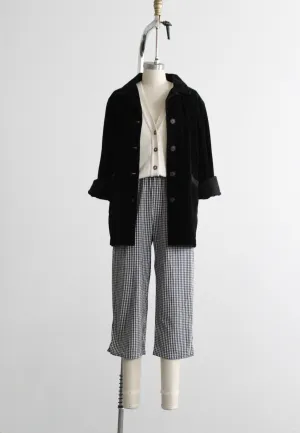 cropped gingham trousers 1919 Vintage