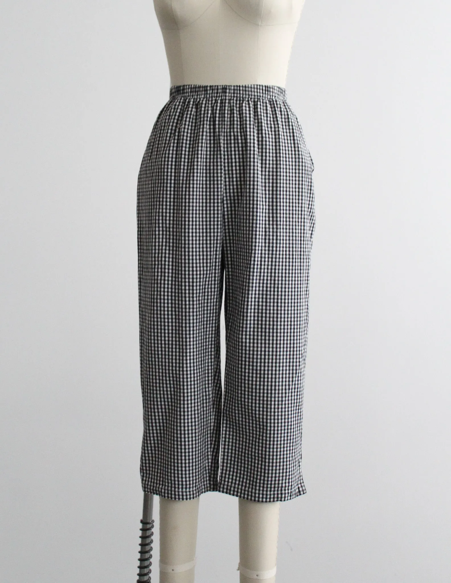 cropped gingham trousers 1919 Vintage