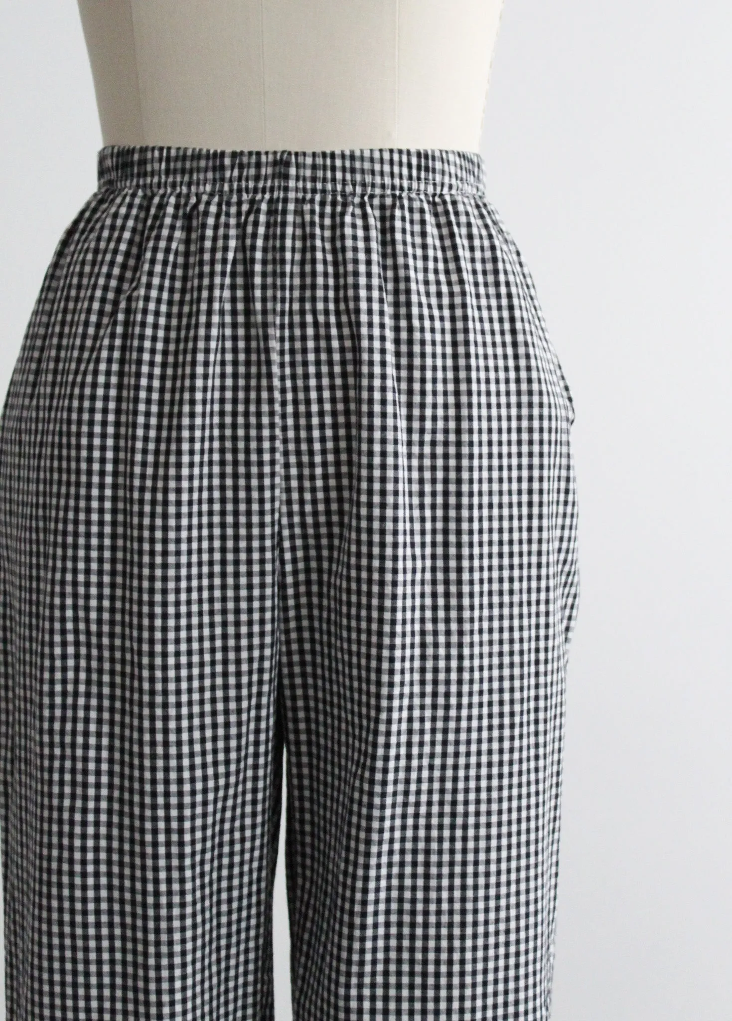 cropped gingham trousers 1919 Vintage
