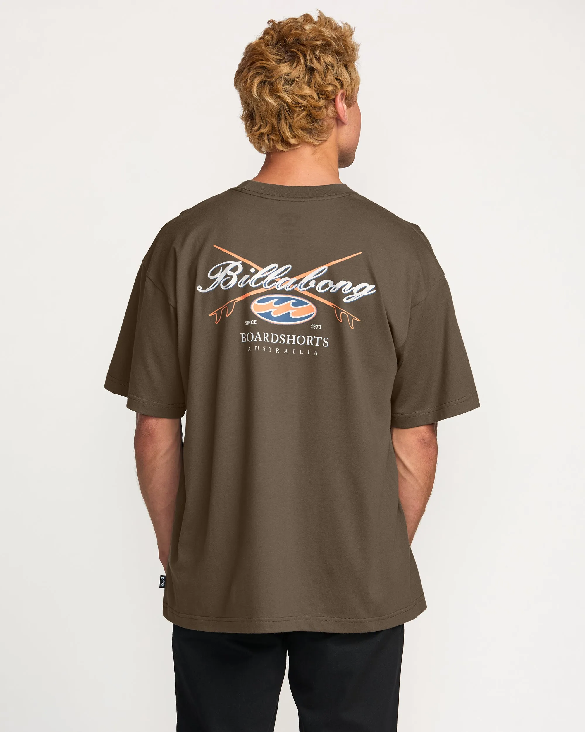 Crossboards OG Tee - Brown Billabong
