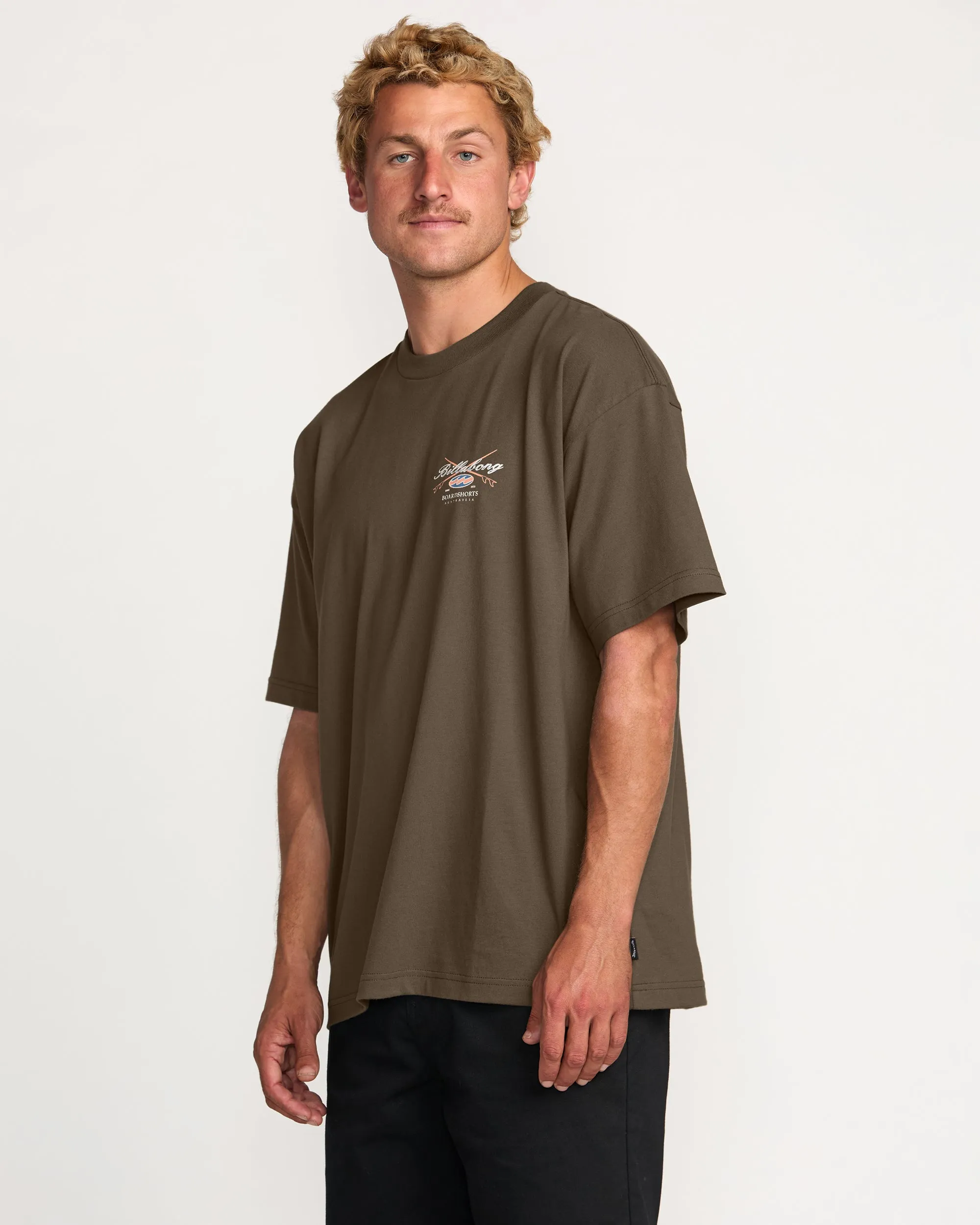 Crossboards OG Tee - Brown Billabong