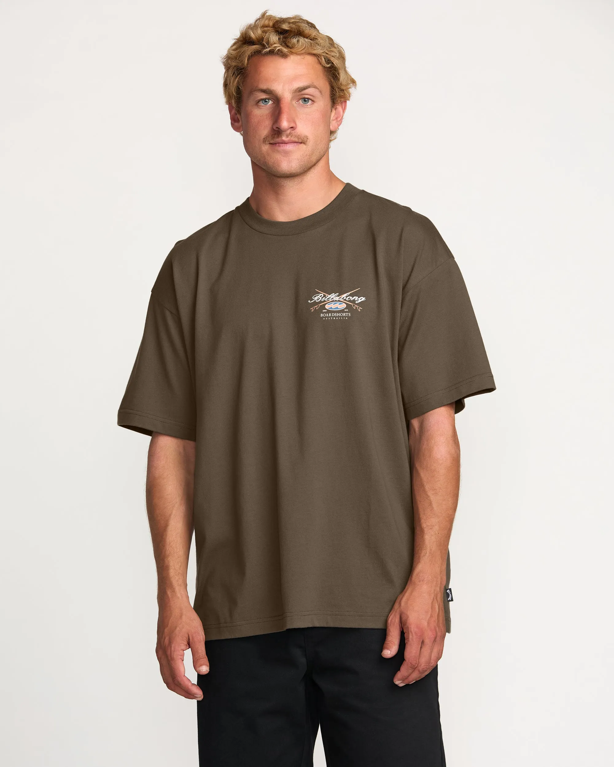 Crossboards OG Tee - Brown Billabong