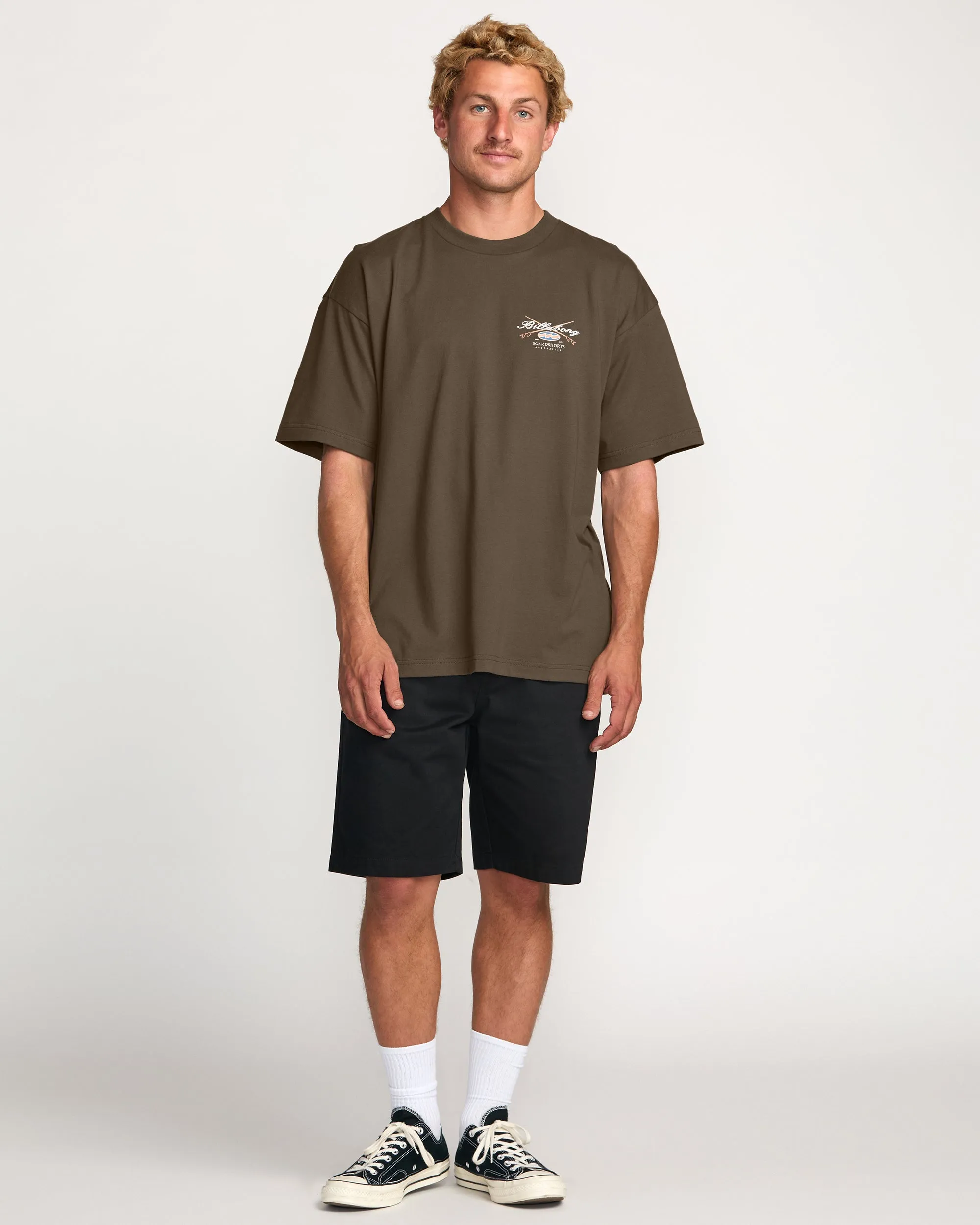 Crossboards OG Tee - Brown Billabong
