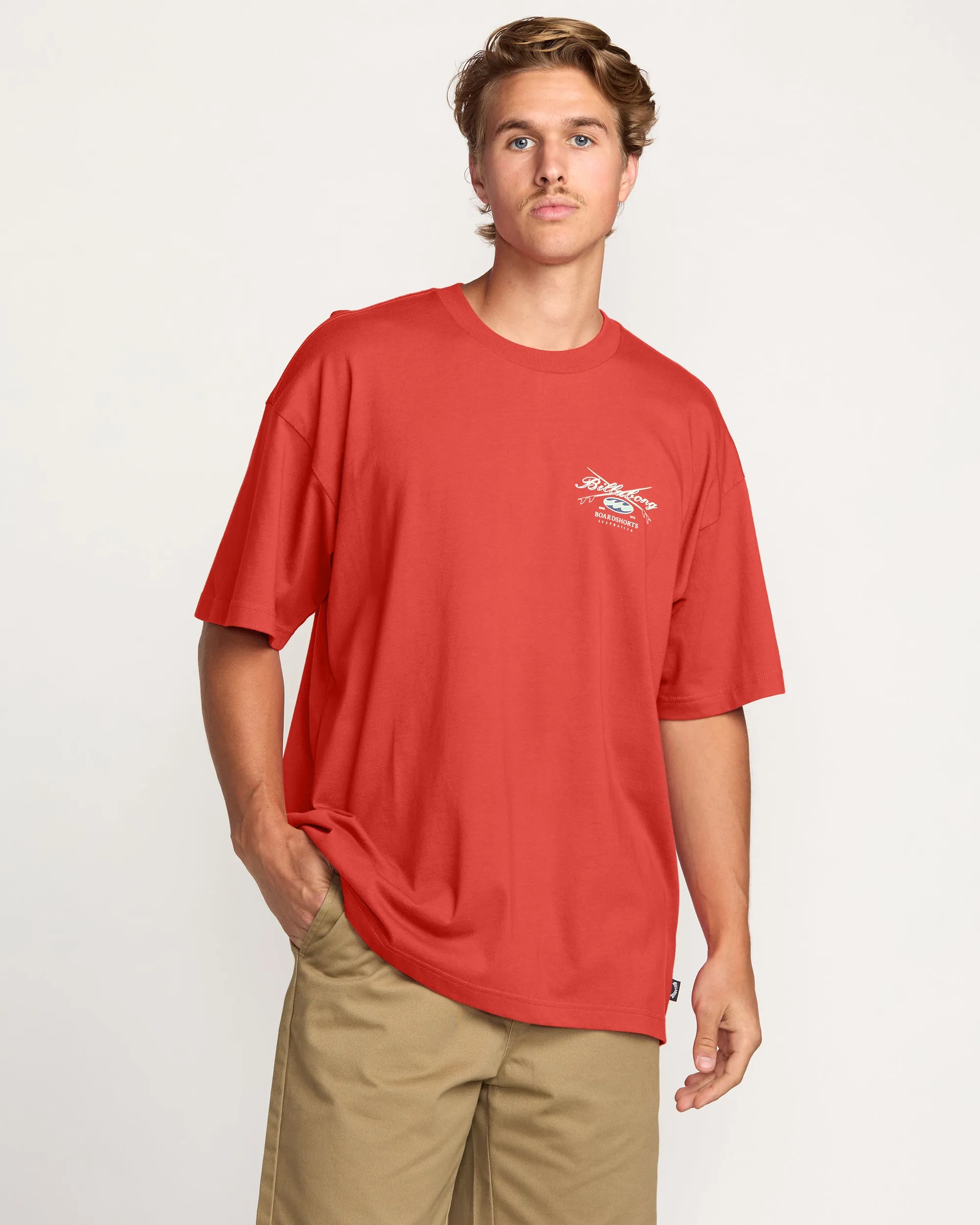 Crossboards OG Tee - Burnt Red Billabong