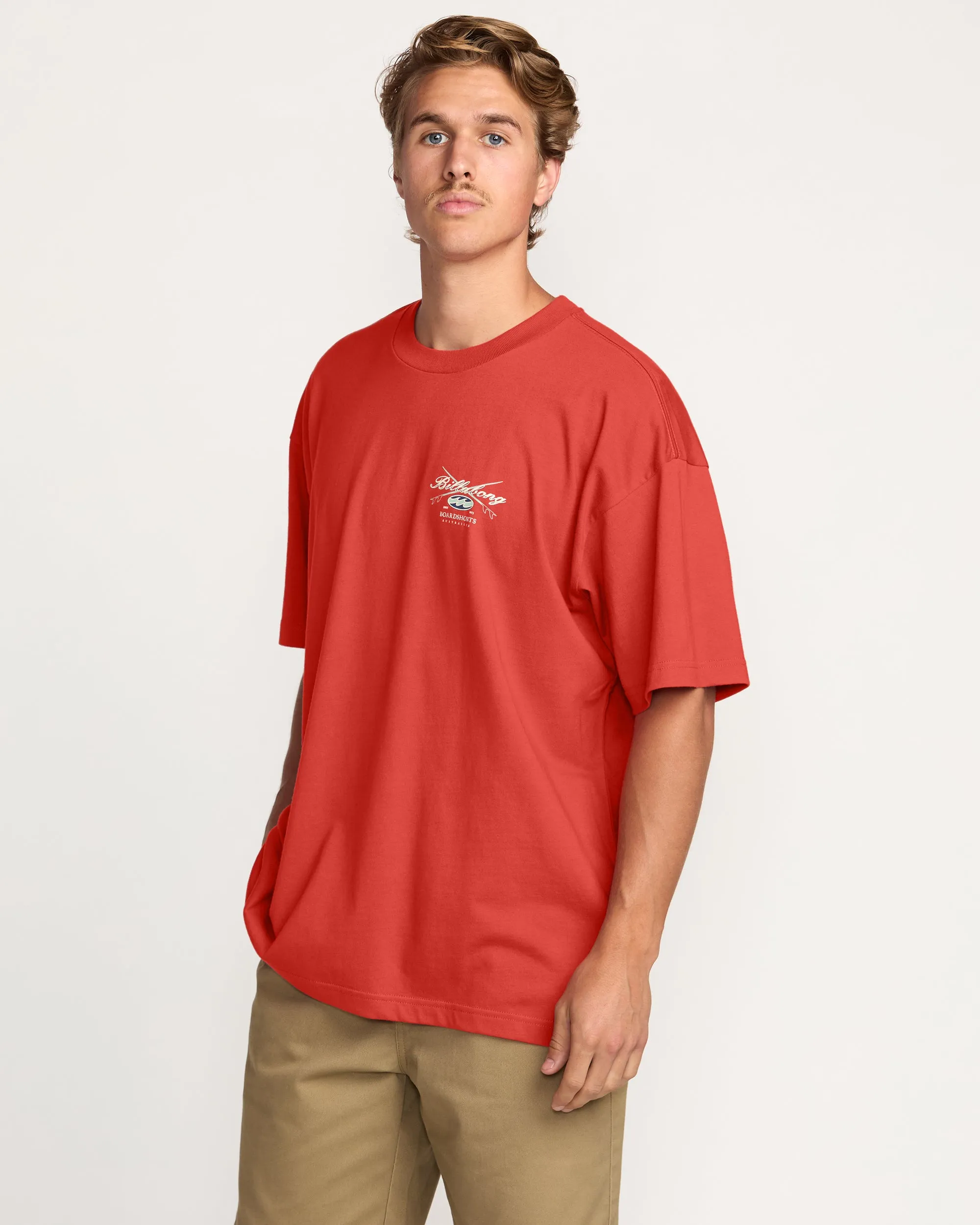 Crossboards OG Tee - Burnt Red Billabong