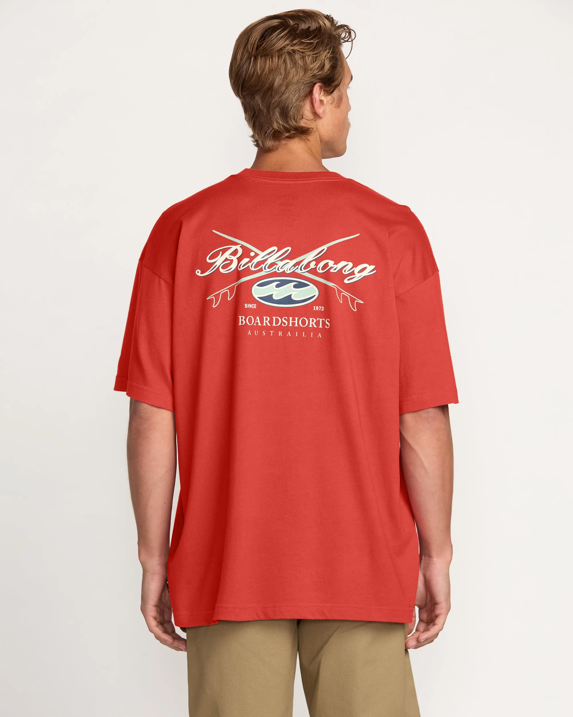 Crossboards OG Tee - Burnt Red Billabong