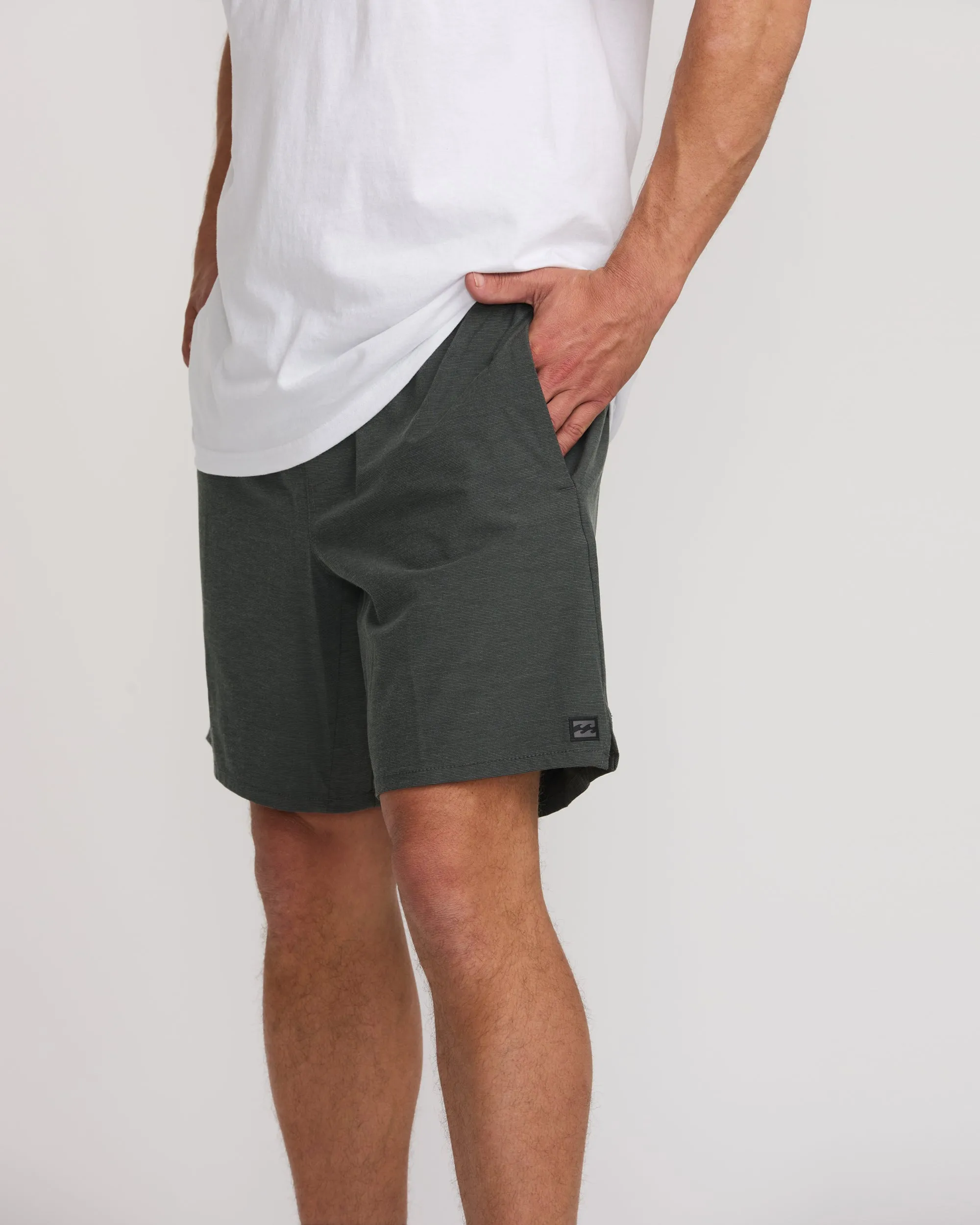Crossfire Elastic Submersible 18" Hybrid Shorts - Asphalt Billabong
