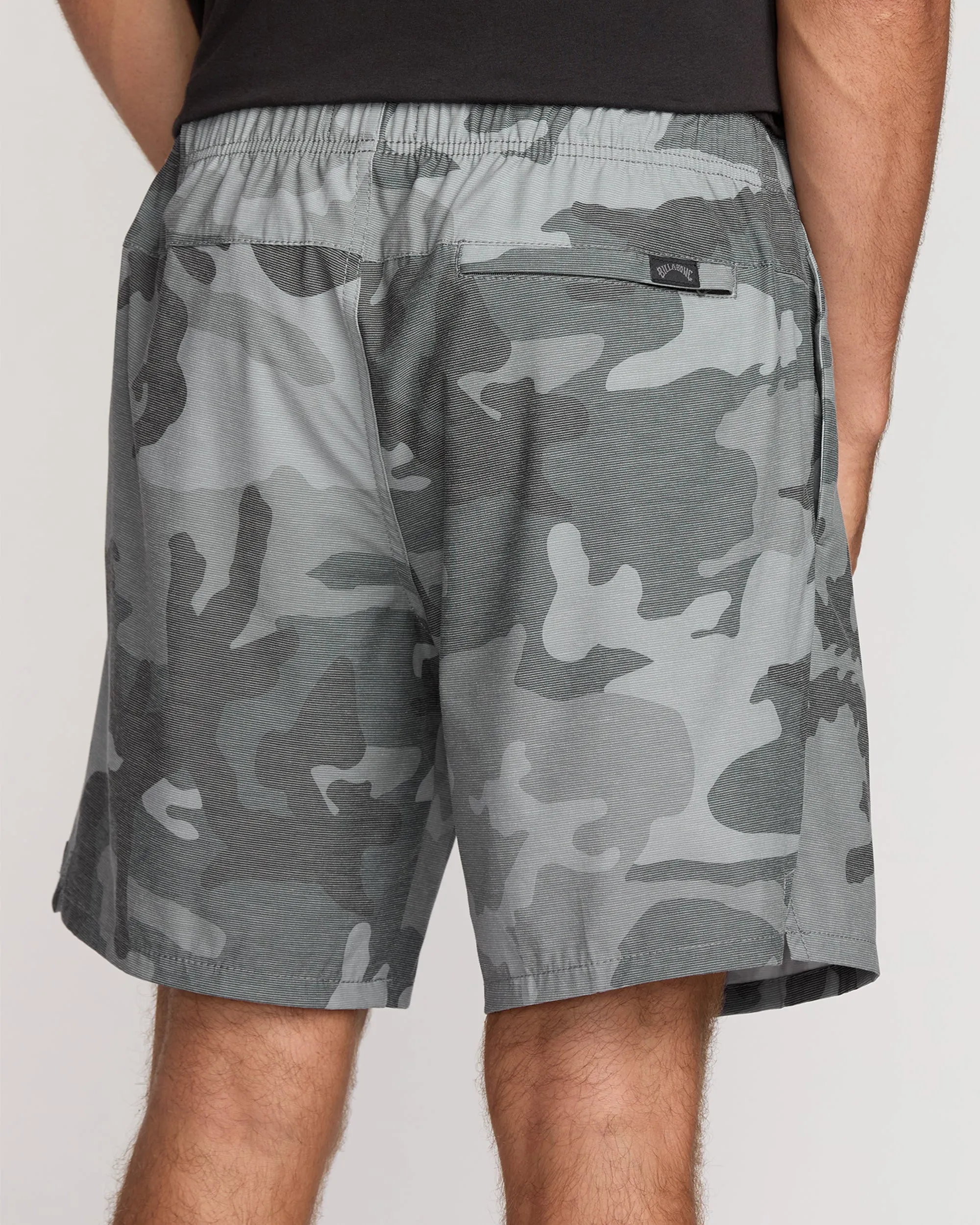 Crossfire Elastic Submersible 18" Hybrid Shorts - Black Camo Billabong