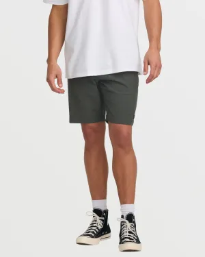 Crossfire Submersible 19" Hybrid Shorts - Asphalt Billabong