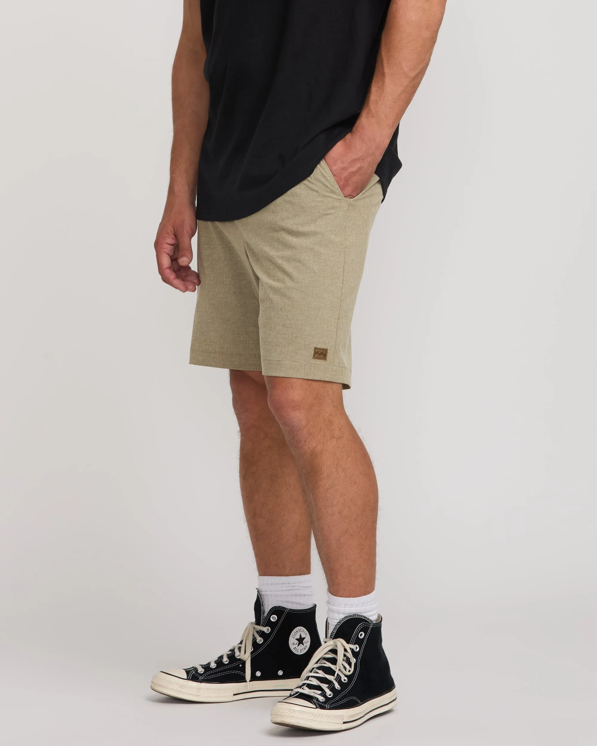 Crossfire Submersible 19" Hybrid Shorts - Khaki Billabong