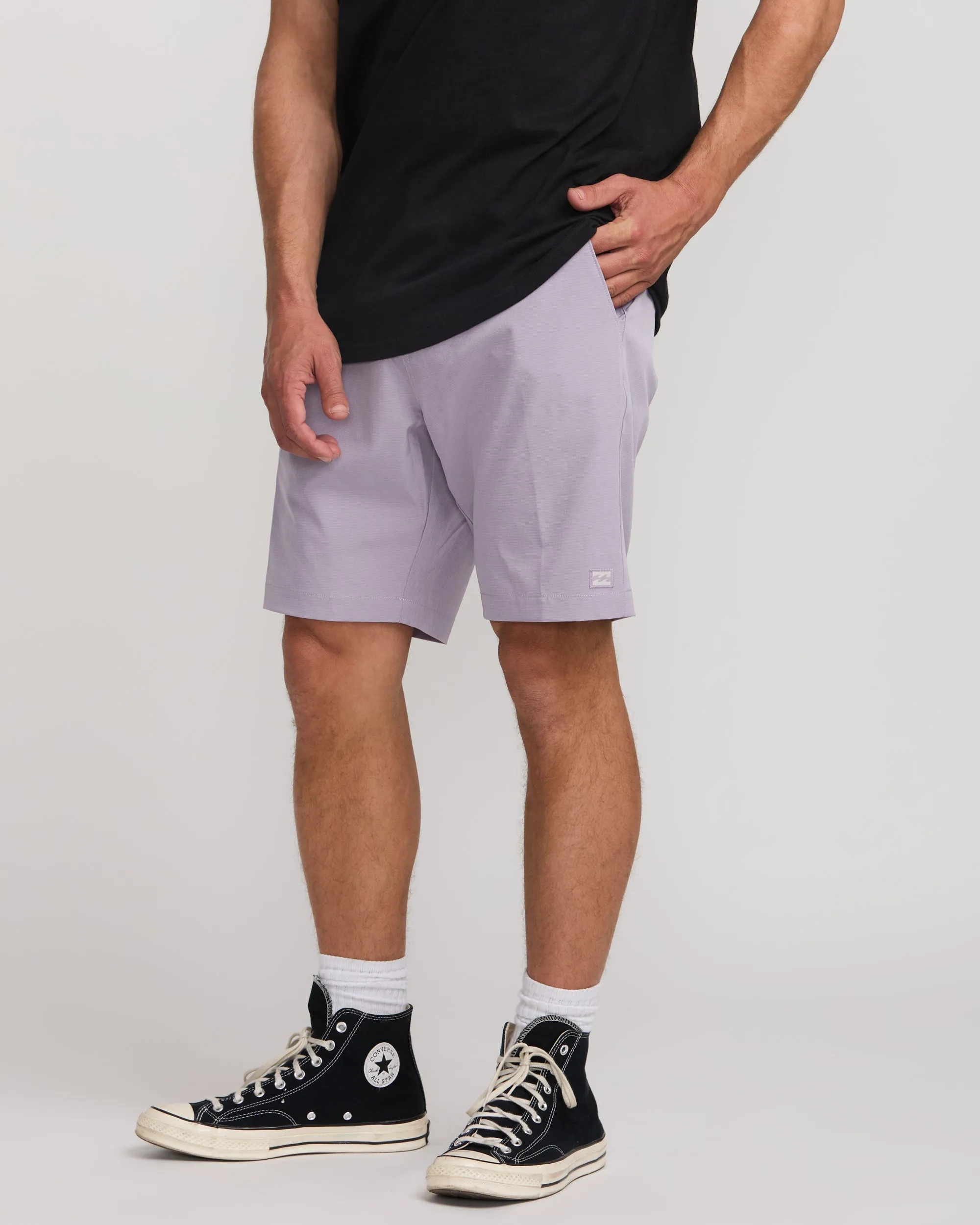 Crossfire Submersible 19" Hybrid Shorts - Light Purple Billabong