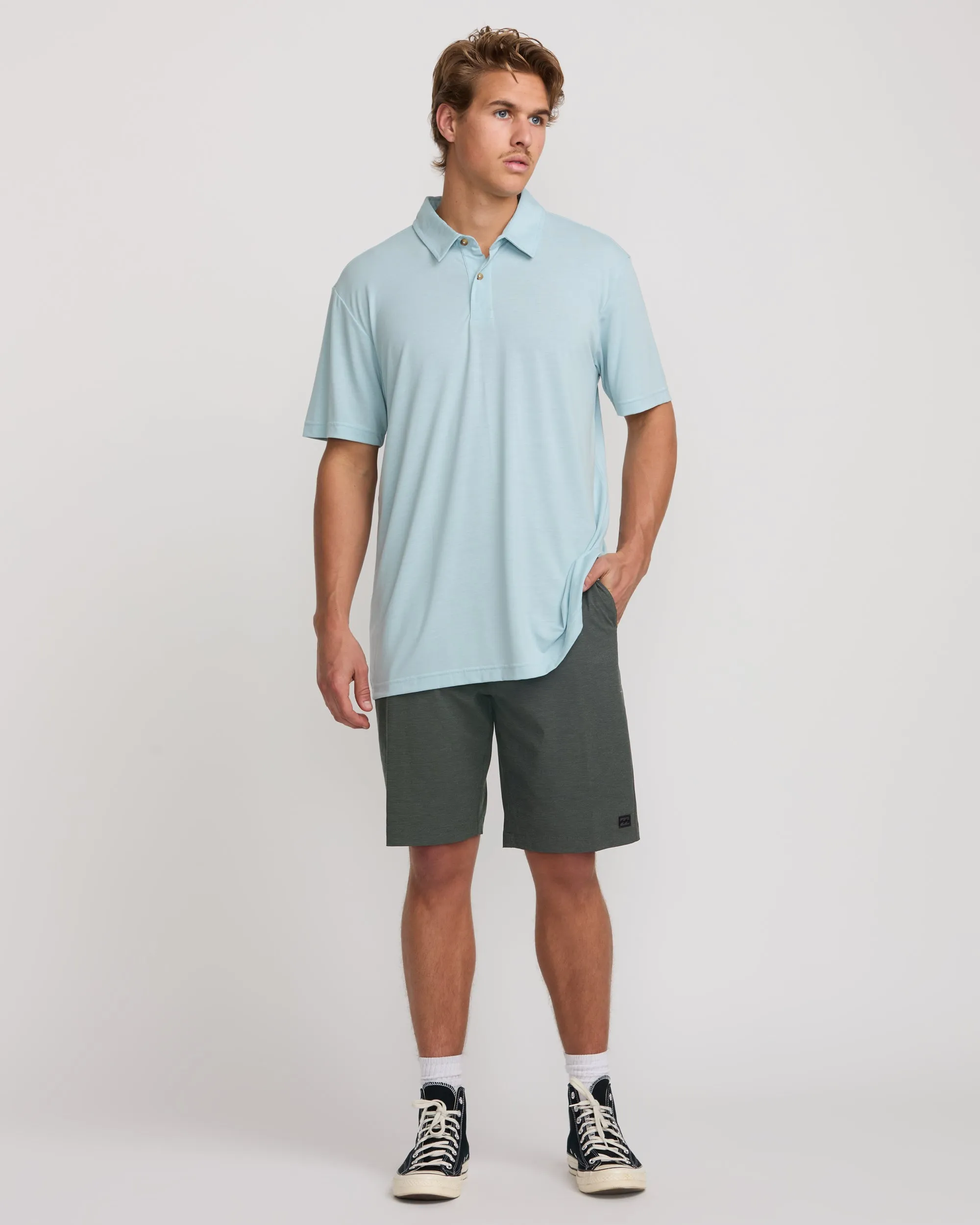 Crossfire Submersible 21" Hybrid Shorts - Asphalt Billabong