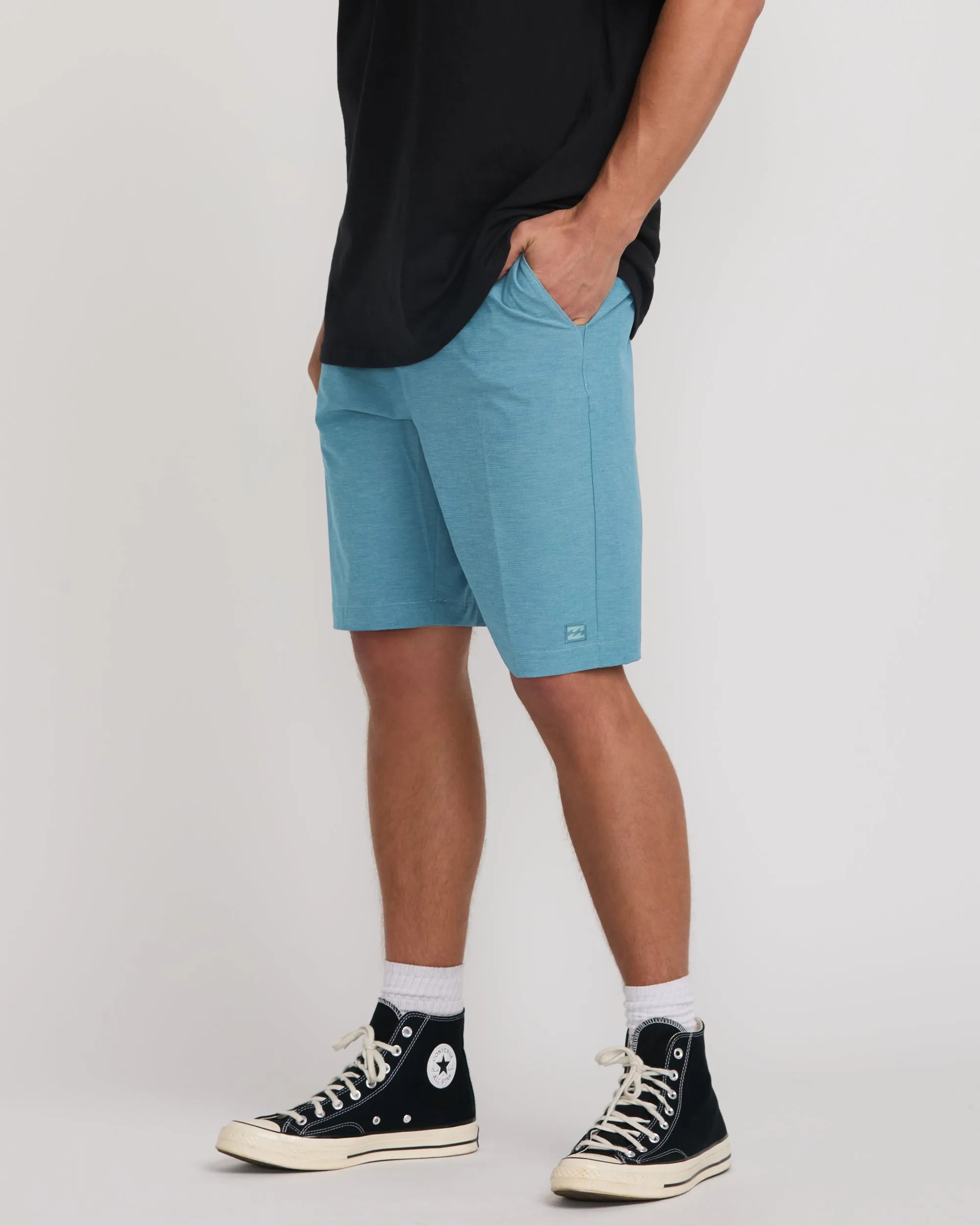 Crossfire Submersible 21" Hybrid Shorts - Glacier Blue Billabong