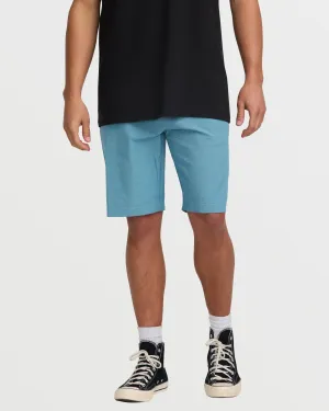 Crossfire Submersible 21" Hybrid Shorts - Glacier Blue Billabong
