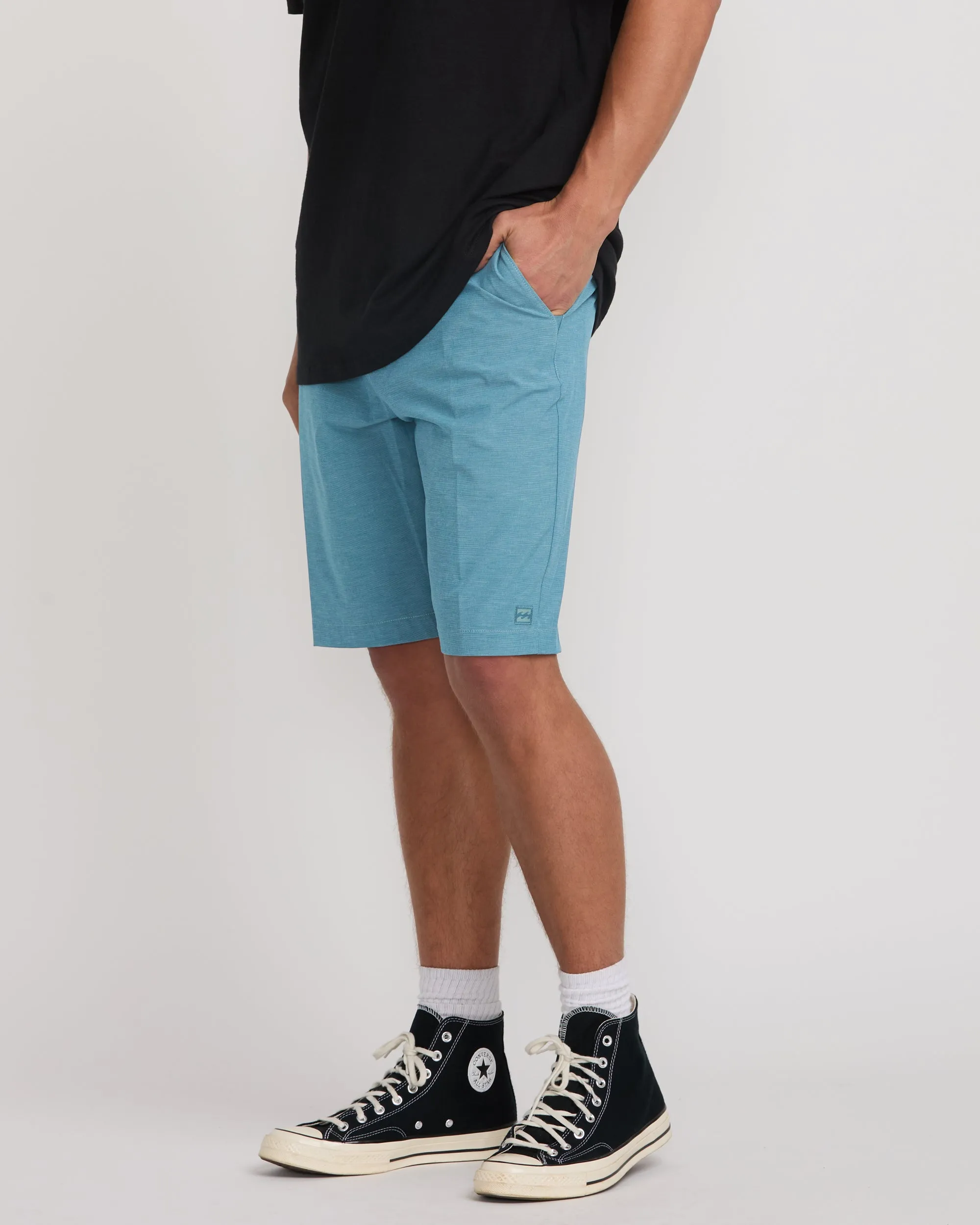 Crossfire Submersible 21" Hybrid Shorts - Glacier Blue Billabong