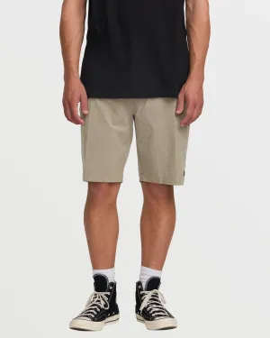 Crossfire Submersible 21" Hybrid Shorts - Khaki Billabong