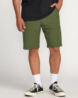 Crossfire Submersible 21" Hybrid Shorts - Olive Billabong