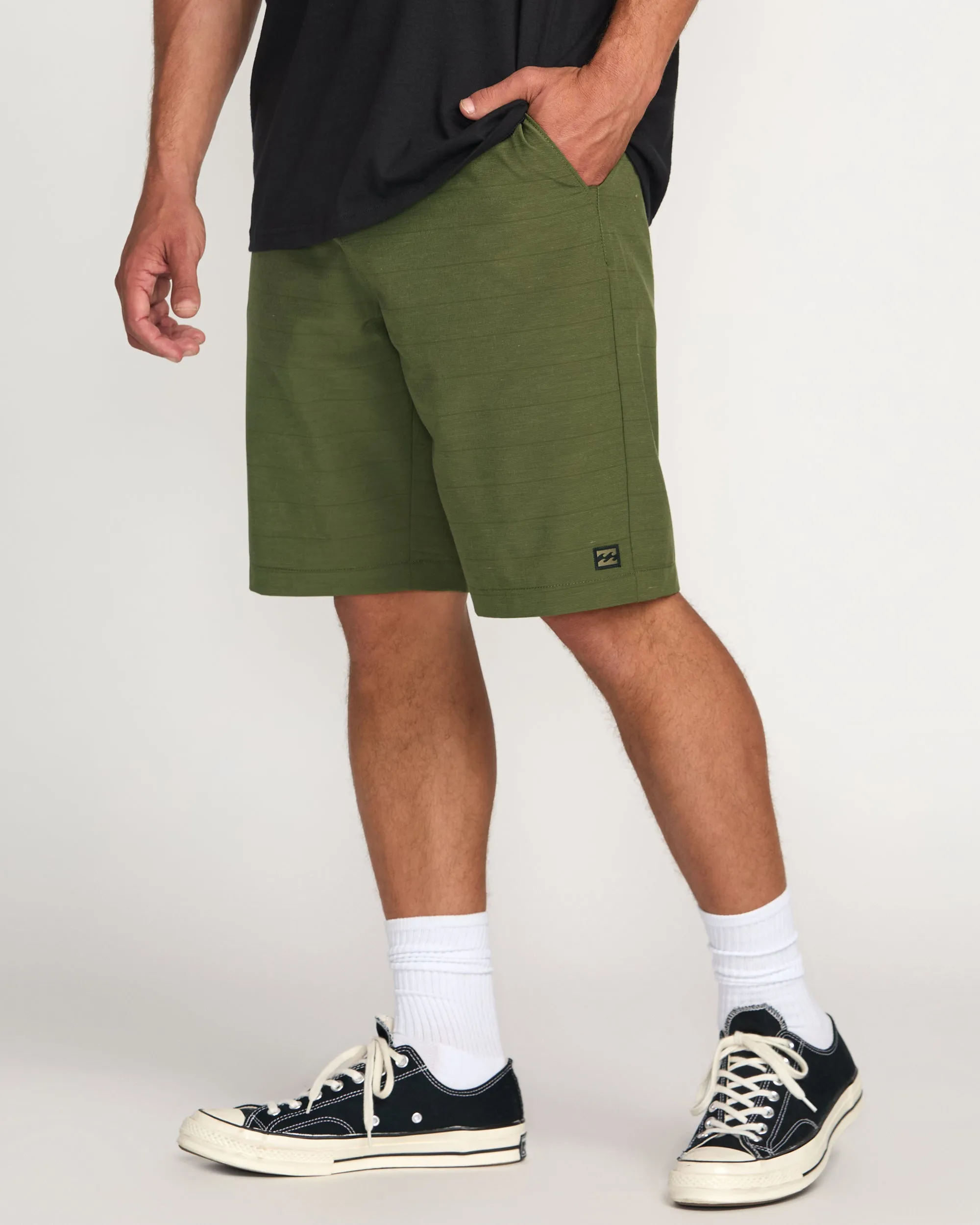 Crossfire Submersible 21" Hybrid Shorts - Olive Billabong