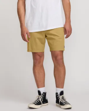 Crossfire Wave Wash Submersible 18" Hybrid Shorts - Khaki Billabong