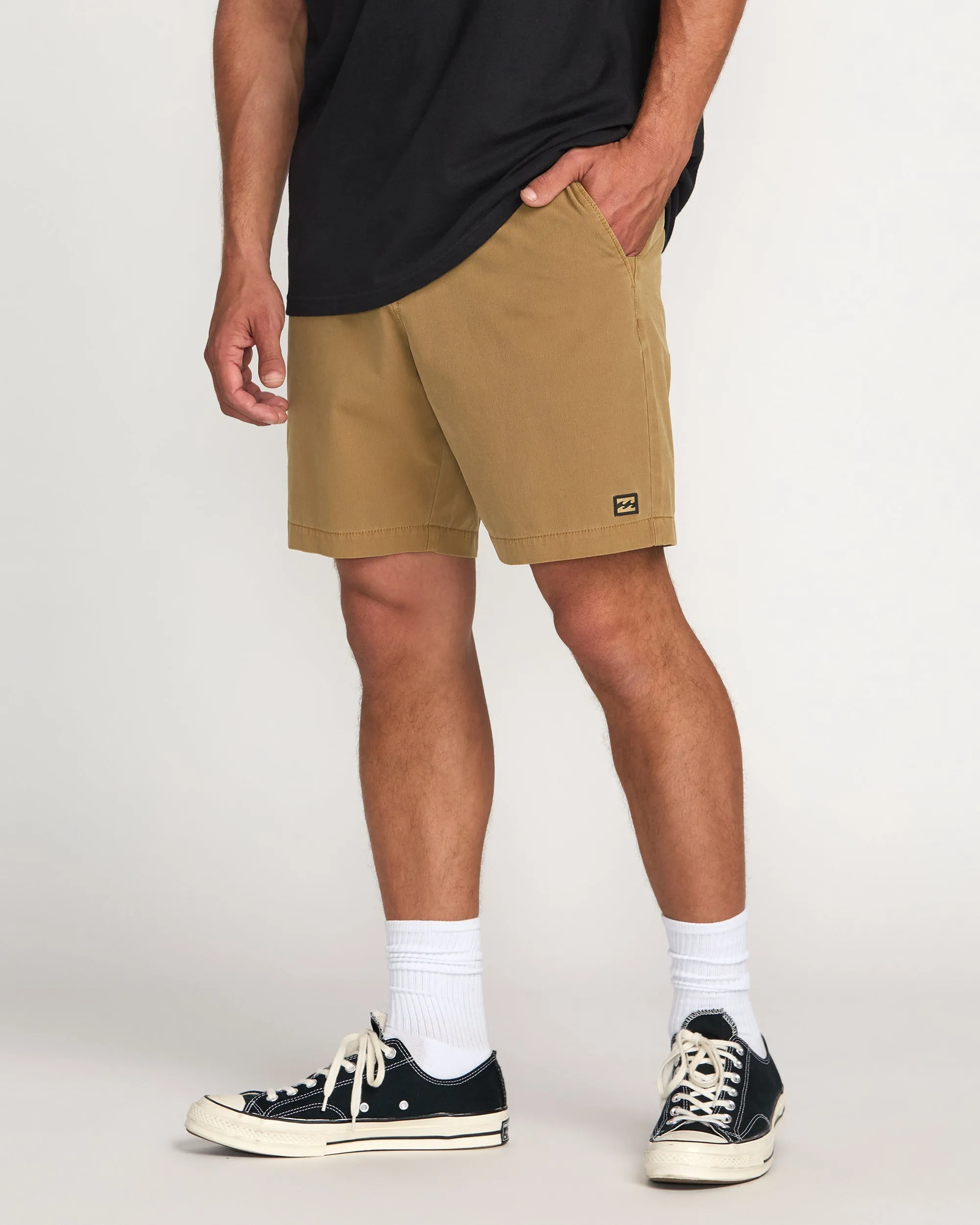 Crossfire Wave Wash Submersible 18" Hybrid Shorts - Tobacco Billabong