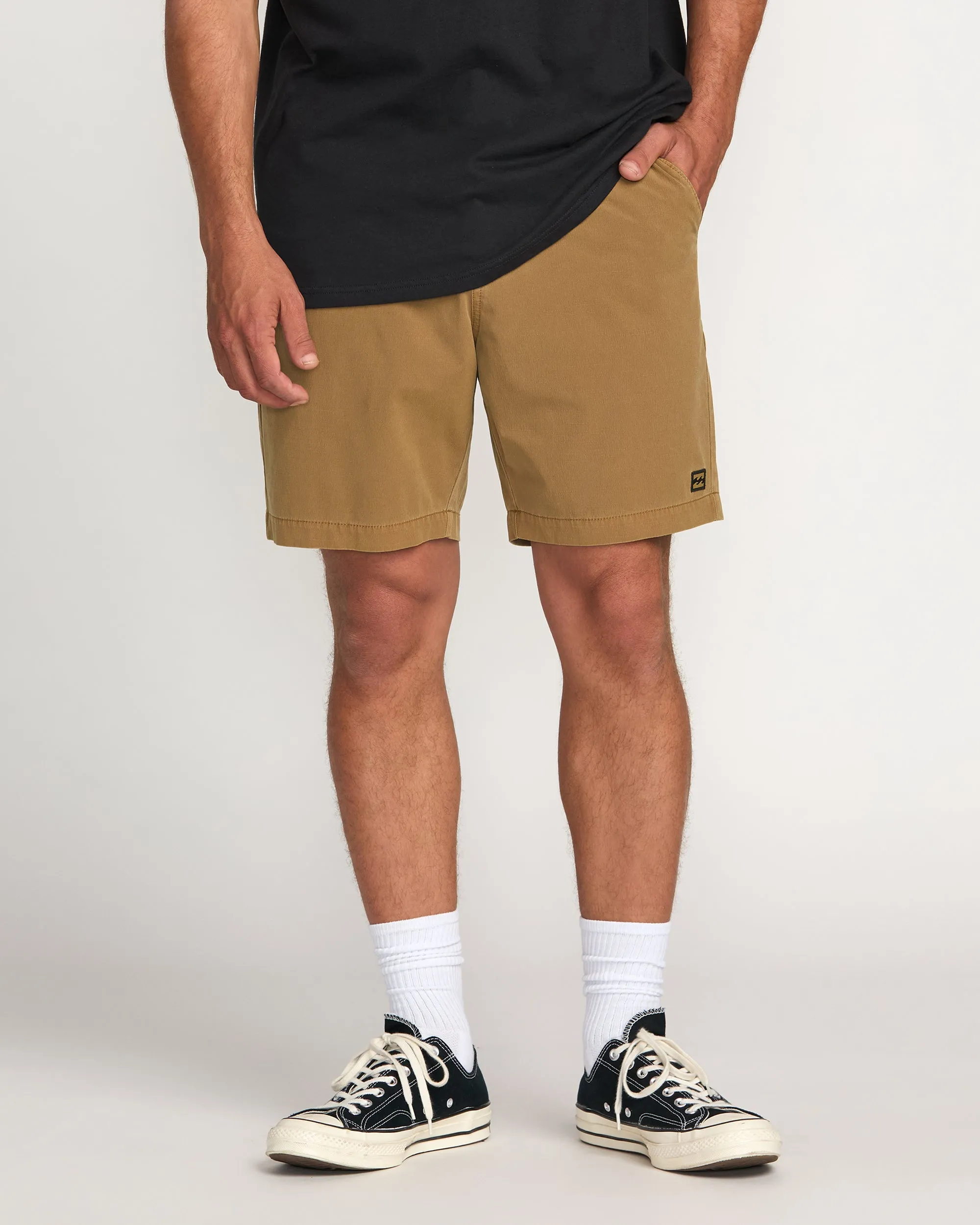 Crossfire Wave Wash Submersible 18" Hybrid Shorts - Tobacco Billabong