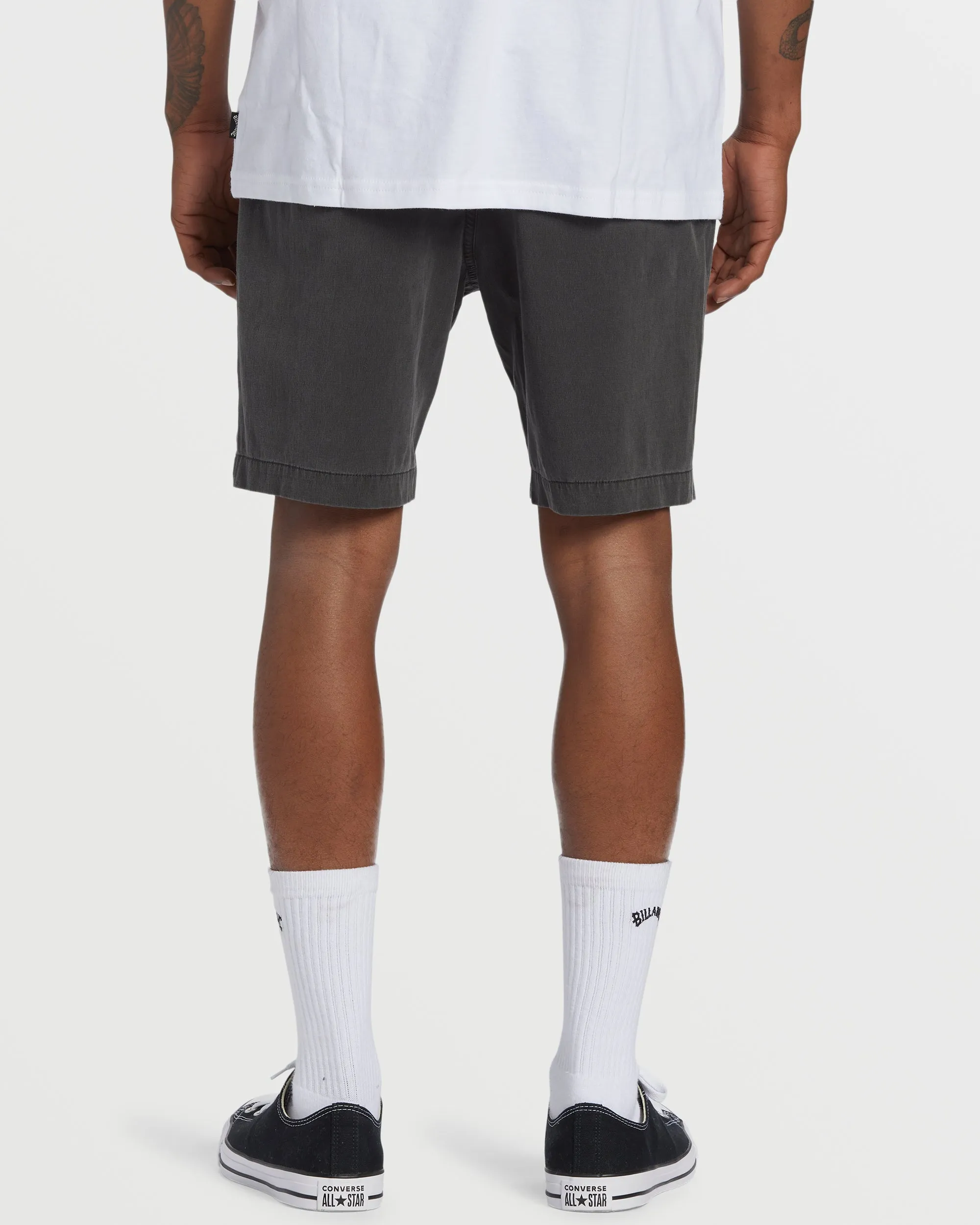 Crossfire Wave Wash Submersible 18" Hybrid Shorts - Washed Black Billabong