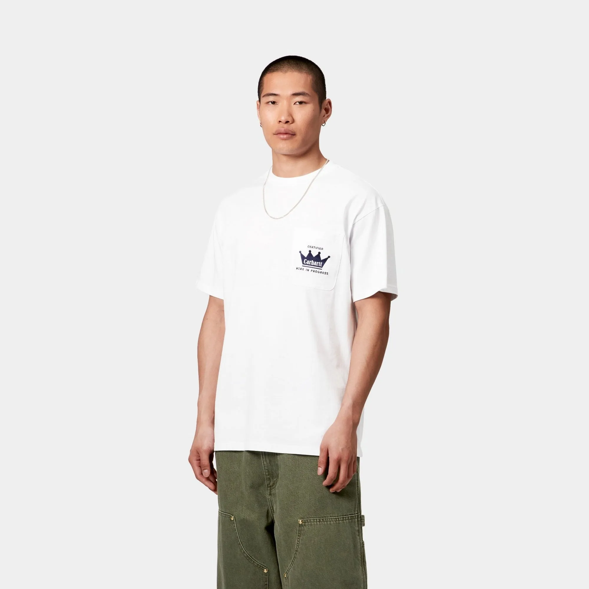 Crown Pocket T-Shirt | White Carhartt WIP
